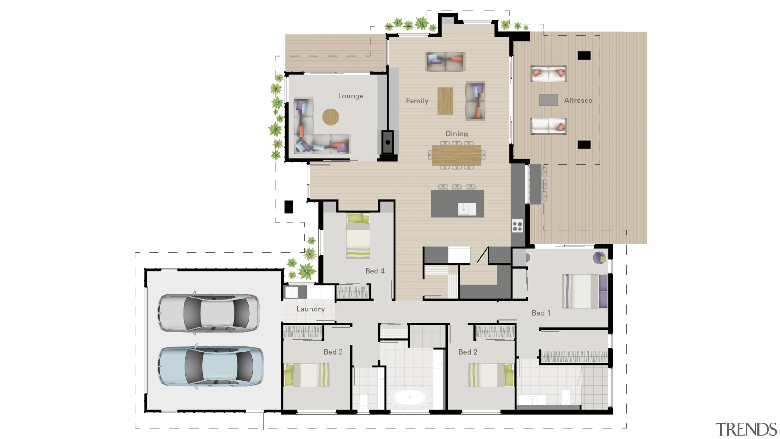 The Lodge's intuitive, family-friendly layout. 