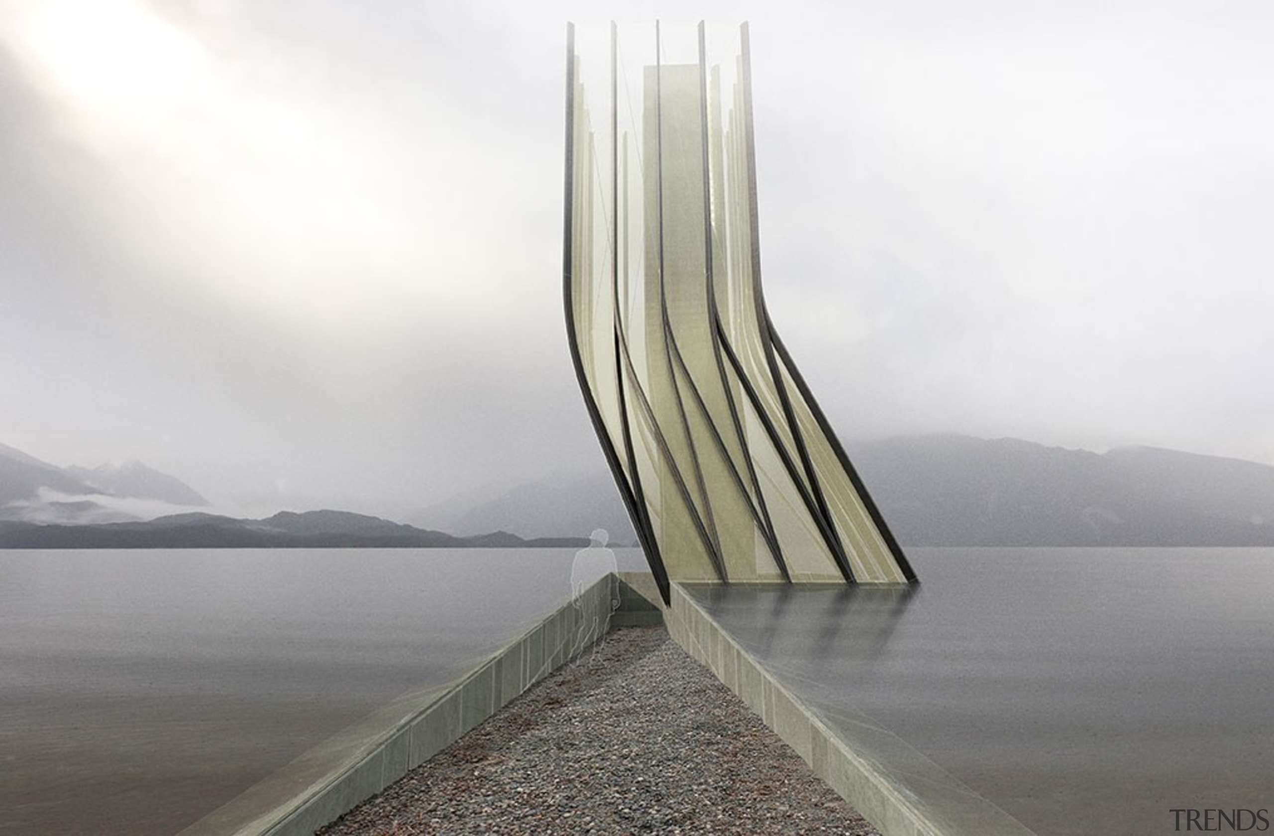 Proposing architecture in a National Park – and, white, gray