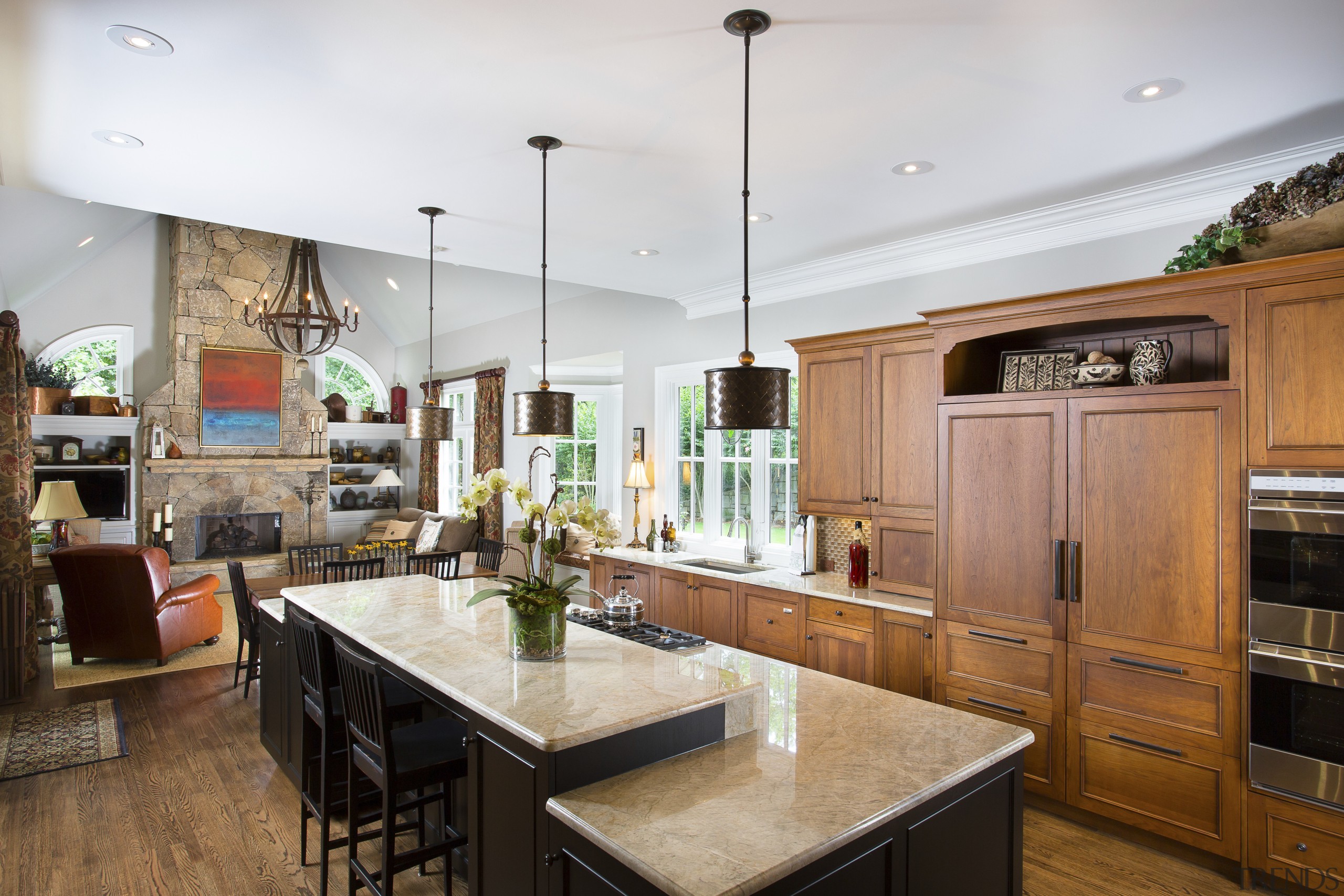 New cabinetry in this kitchen remodel features cornices countertop, cuisine classique, interior design, kitchen, real estate, room, white