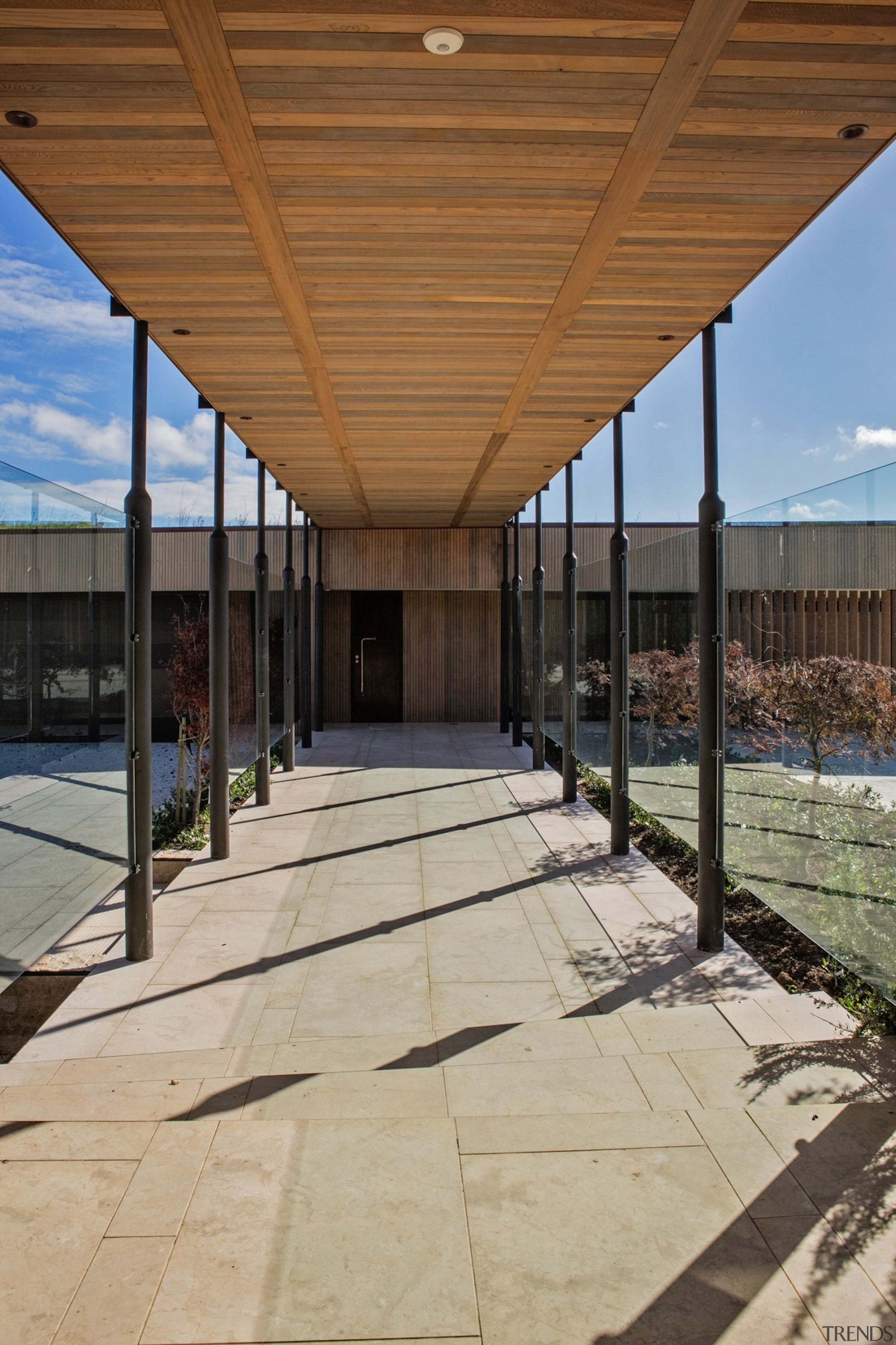 The Lake House – Resene Architectural Design Awards architecture, daylighting, real estate, roof, structure, walkway, brown, orange