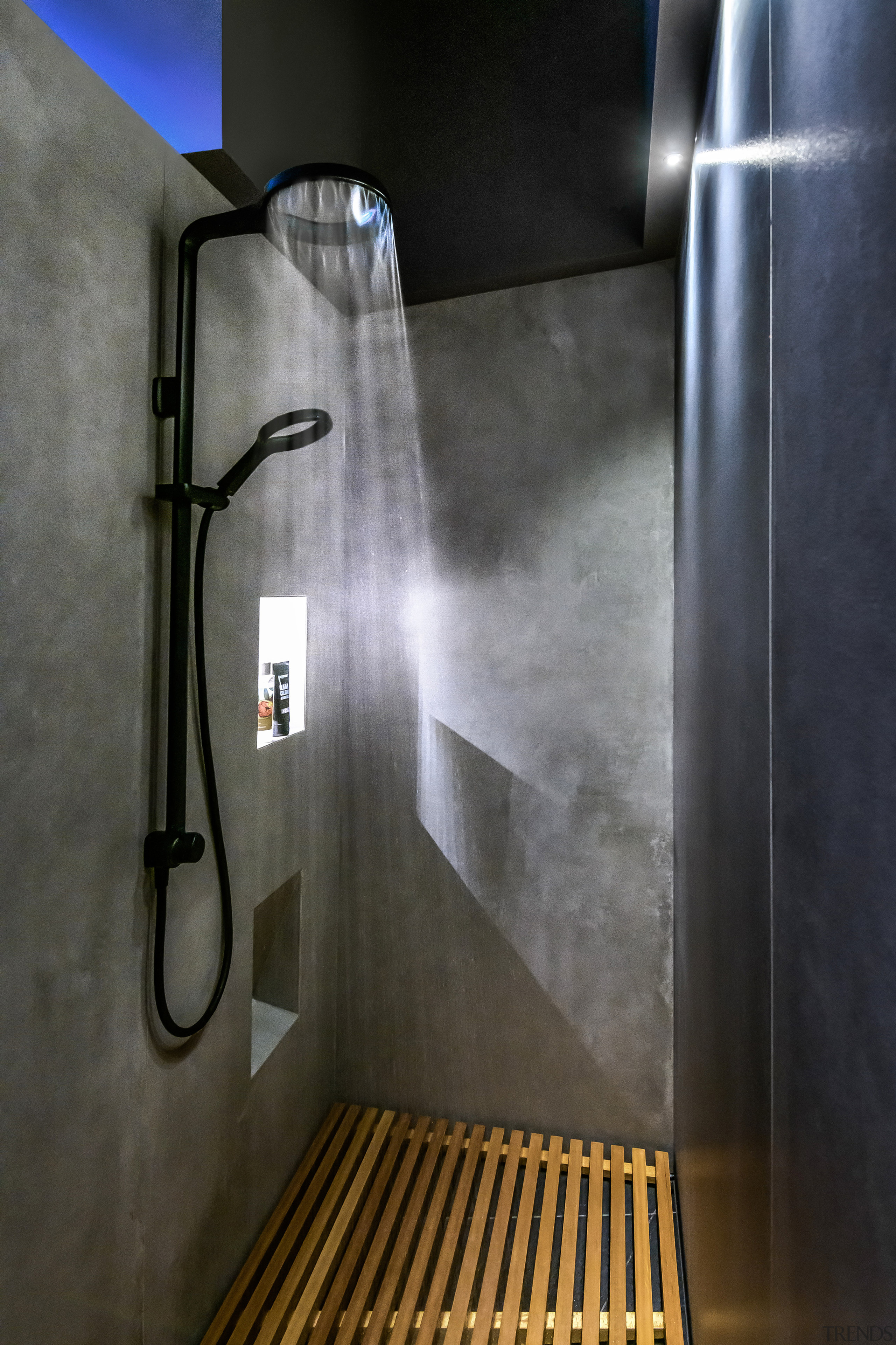 Modern shower fittings befit the strong, pared back 