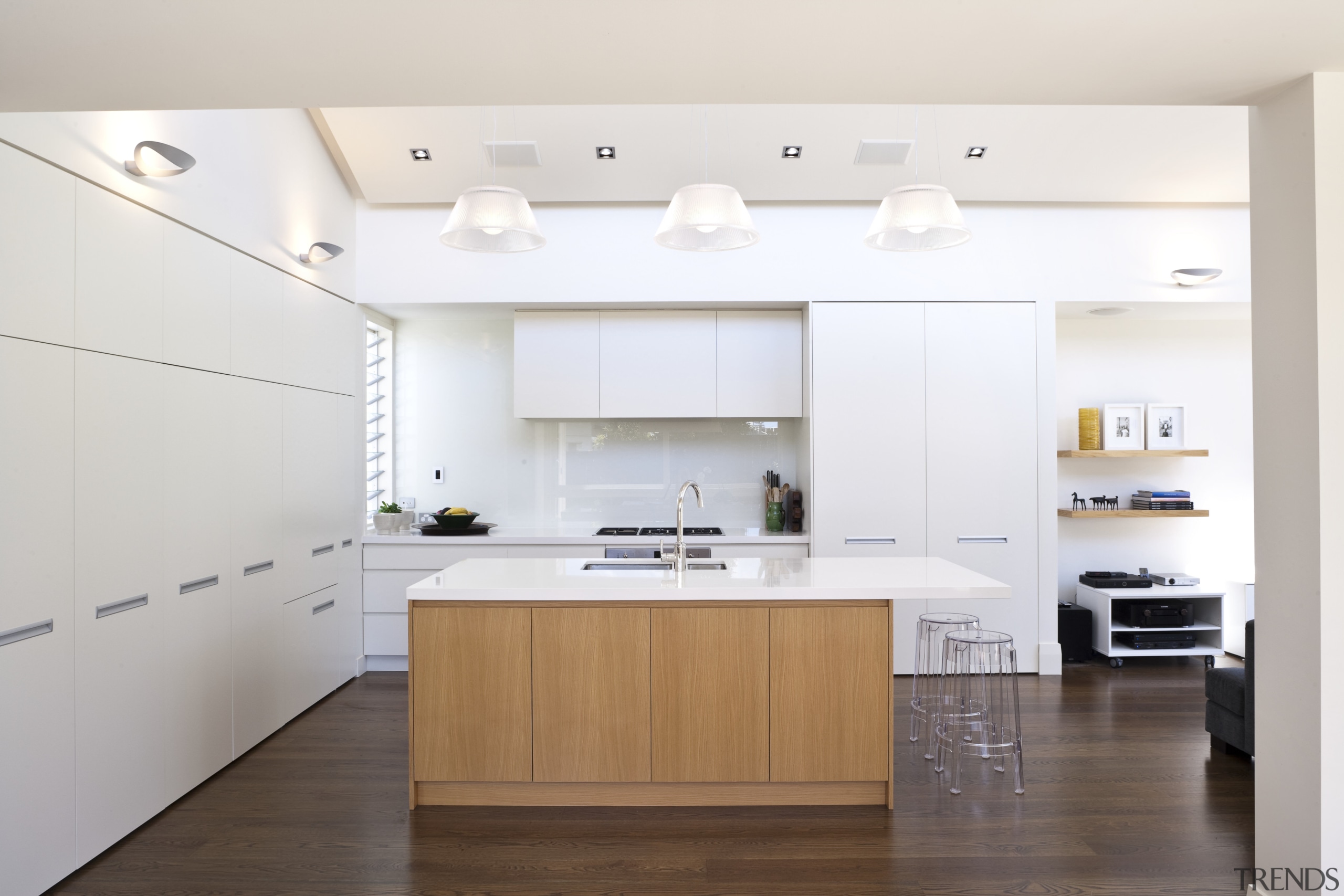 A kitchen interior designed by Anna Welsh MDINZ, cabinetry, countertop, cuisine classique, floor, interior design, kitchen, product design, room, white