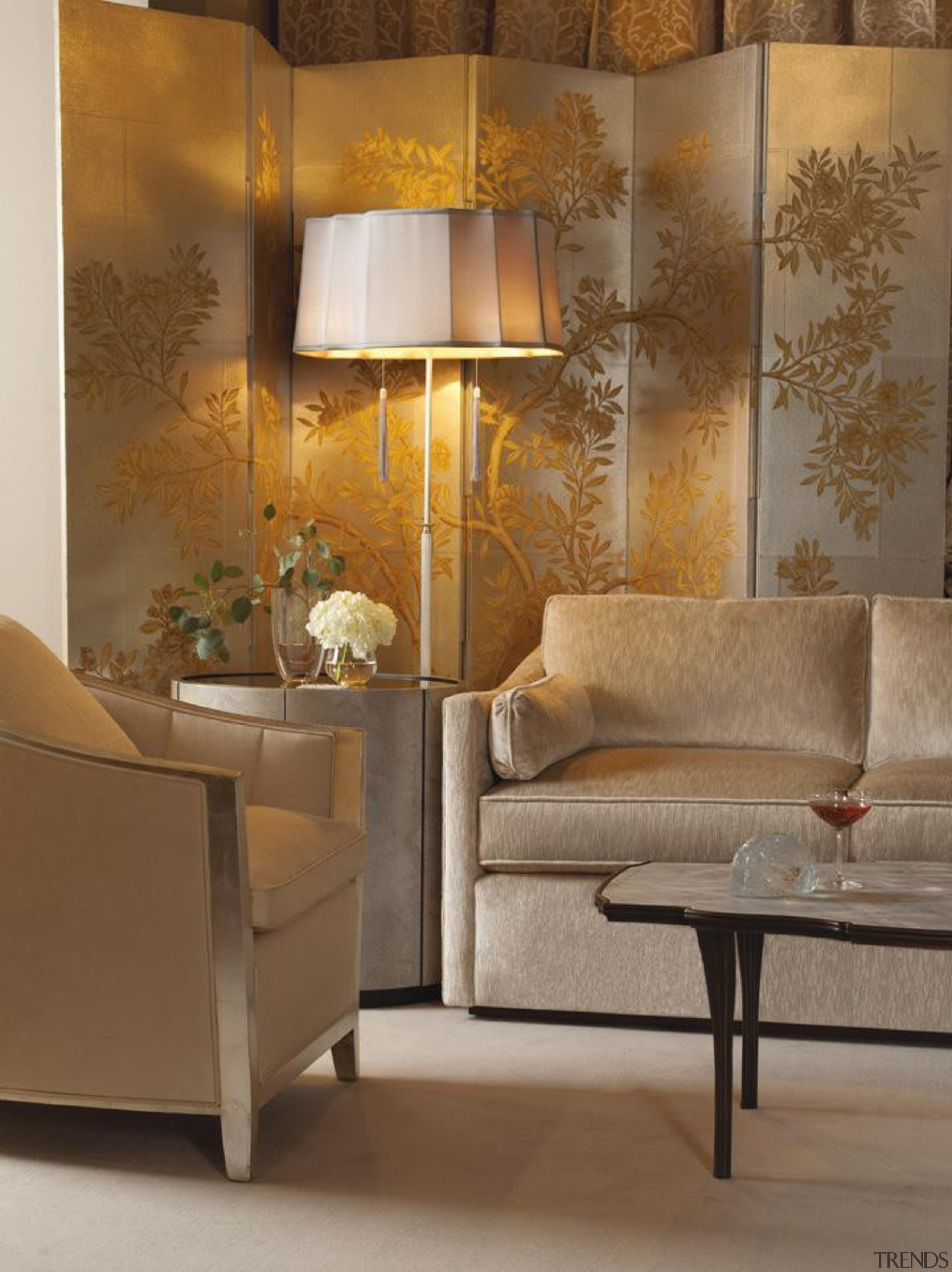 The work of William Sofield is defined not ceiling, coffee table, floor, furniture, home, interior design, light fixture, lighting, lighting accessory, living room, table, wall, brown