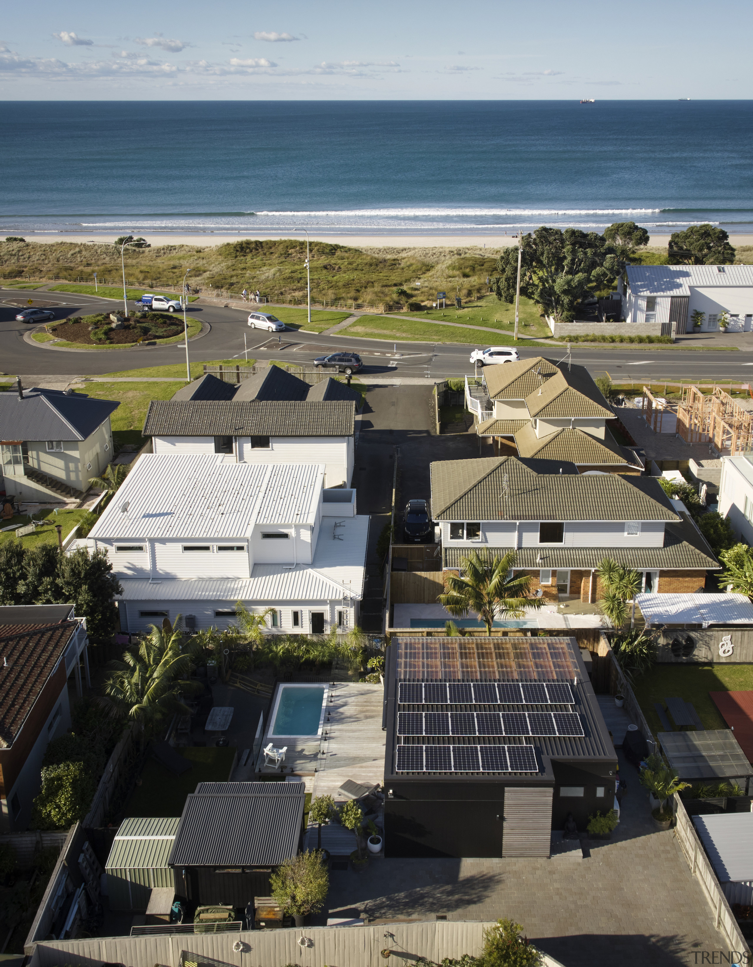 Sitting pretty by the sea – solar panels 