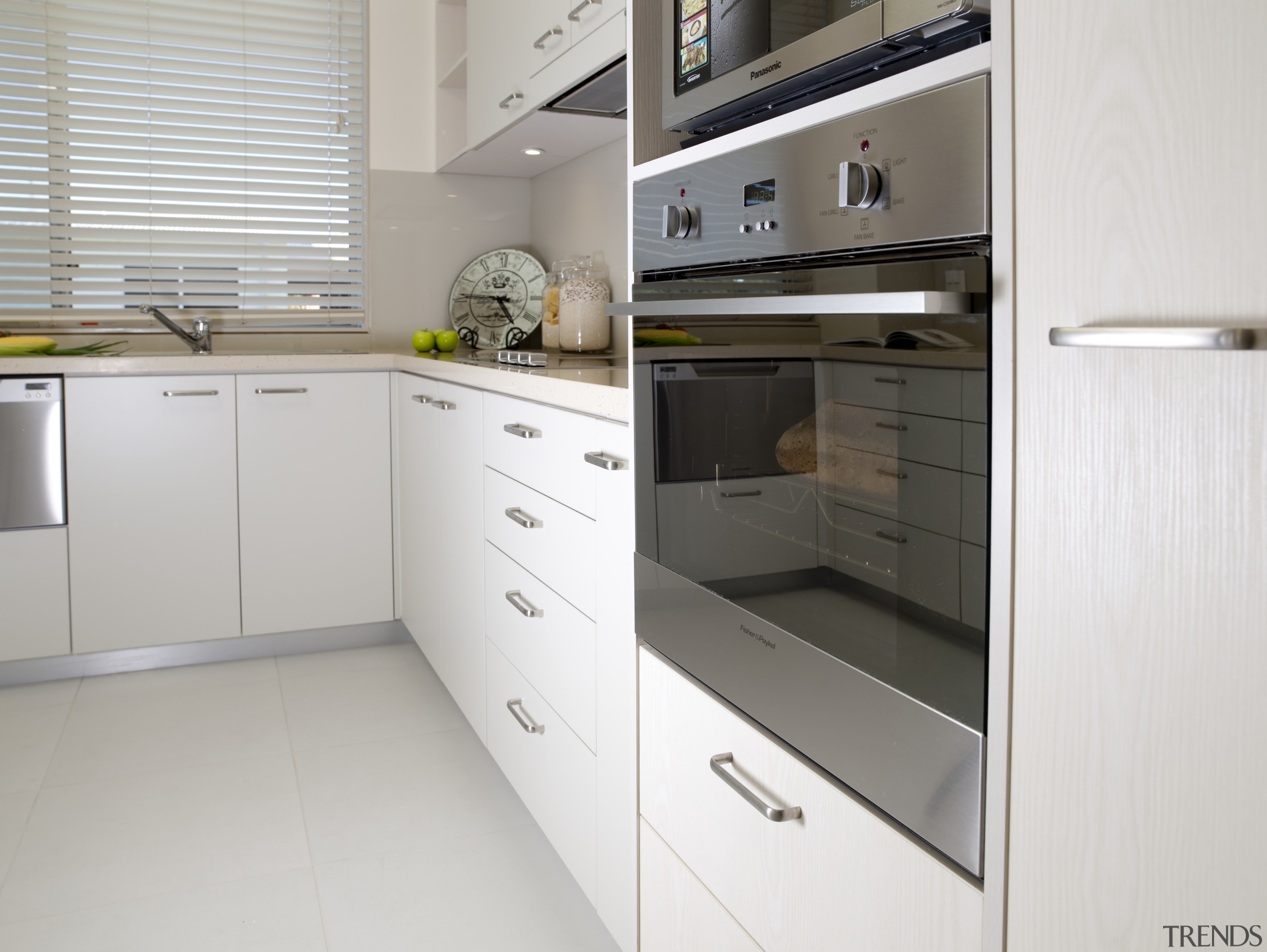 View of kitchen at the St Peter's Green countertop, cuisine classique, home appliance, kitchen, kitchen appliance, kitchen stove, major appliance, oven, gray