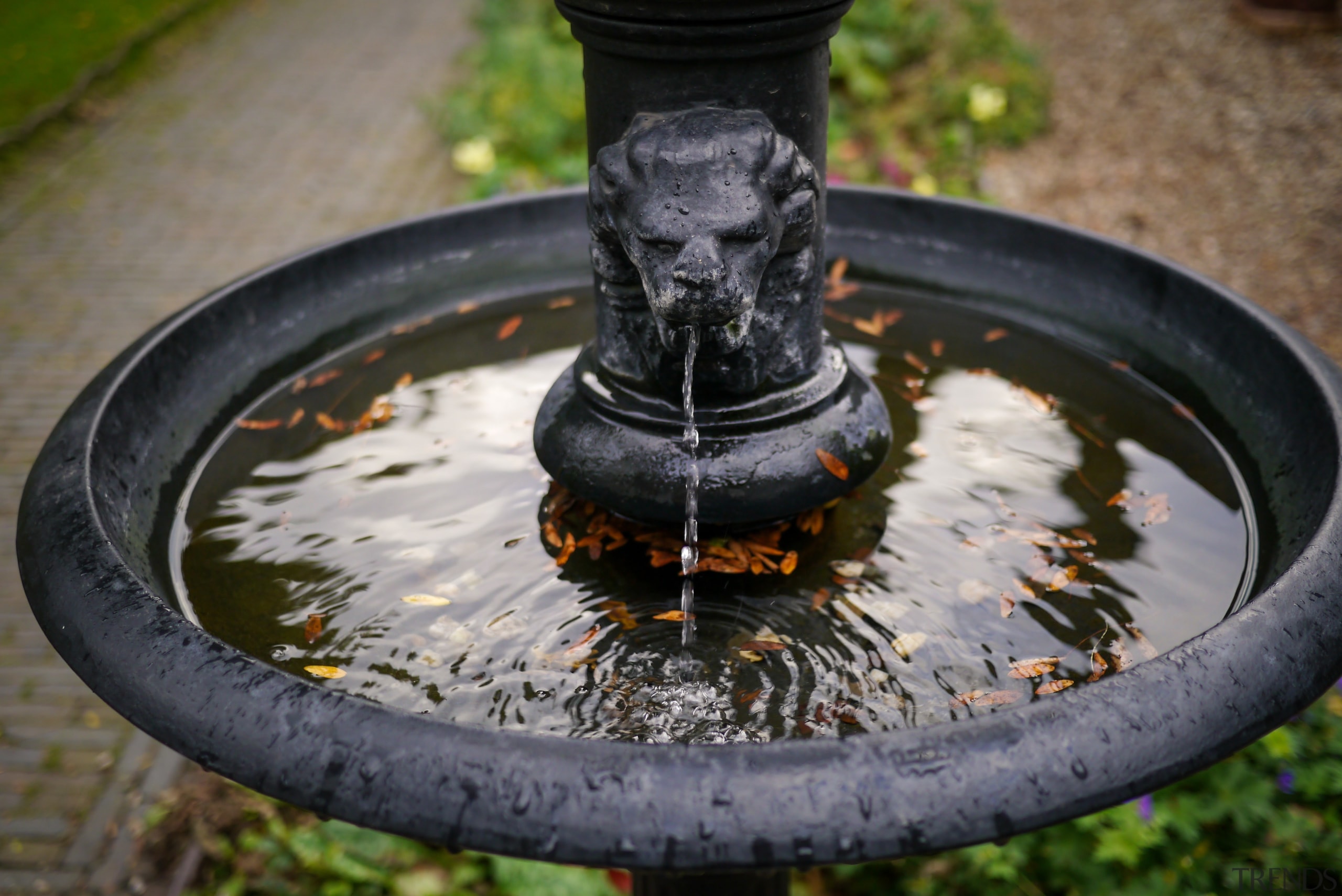 The pleasant sound of moving water is good 