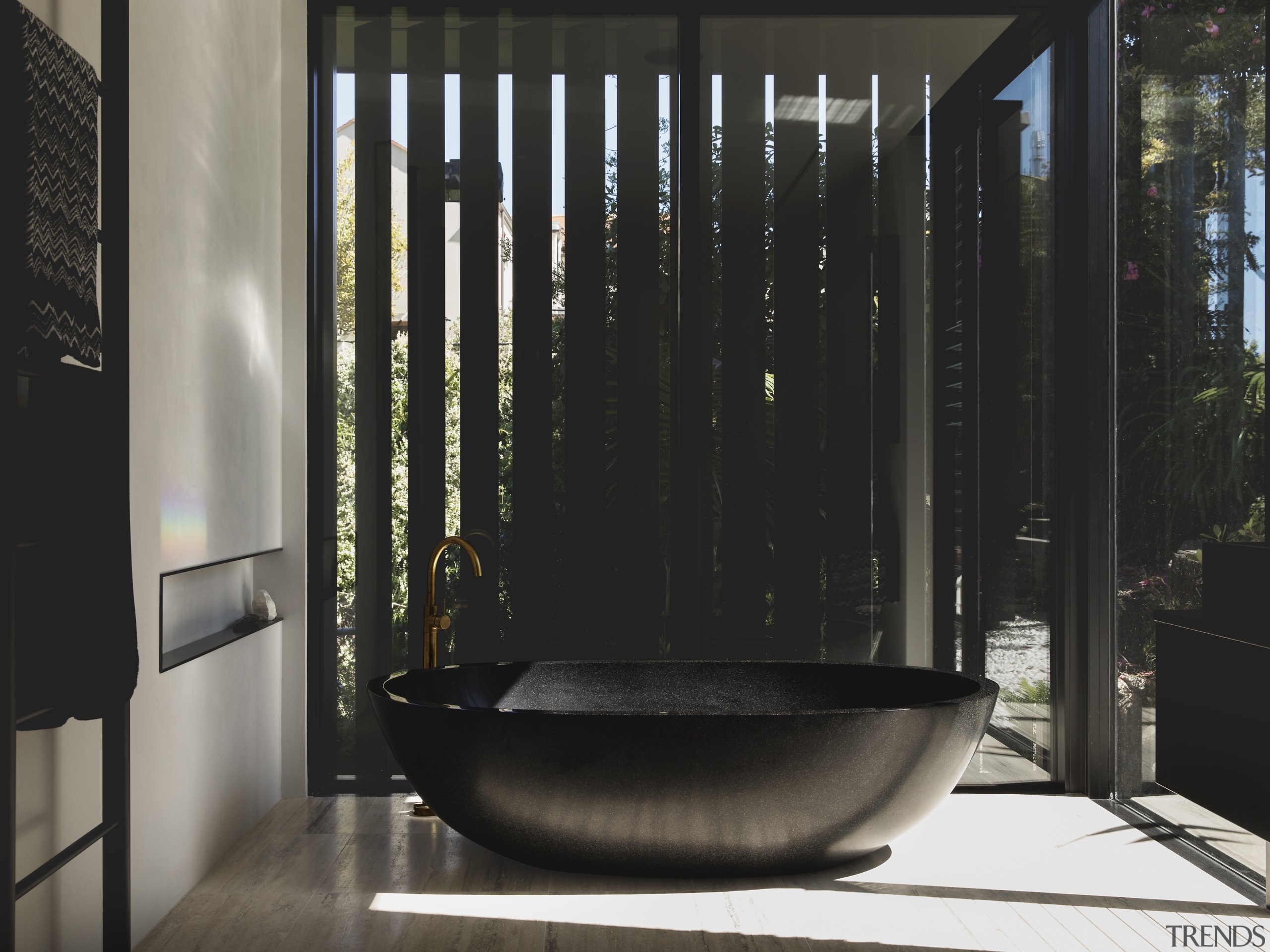 Black beauty – on this master ensuite by architecture, bathroom, interior design, black