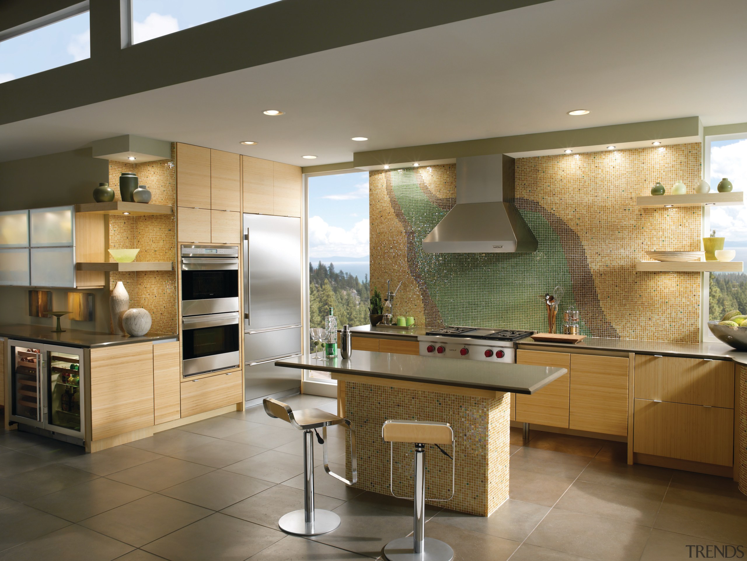 View of applainces at the Westye Living Kitchen cabinetry, countertop, cuisine classique, interior design, kitchen, room, brown, gray