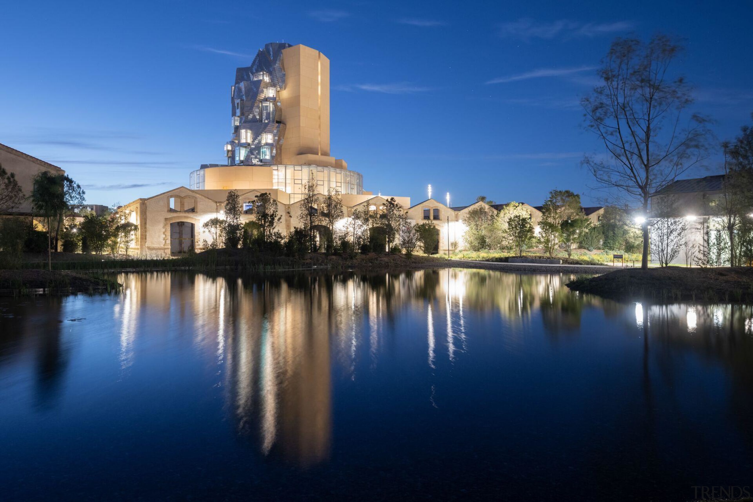 The Tower by night. The Arles project is 