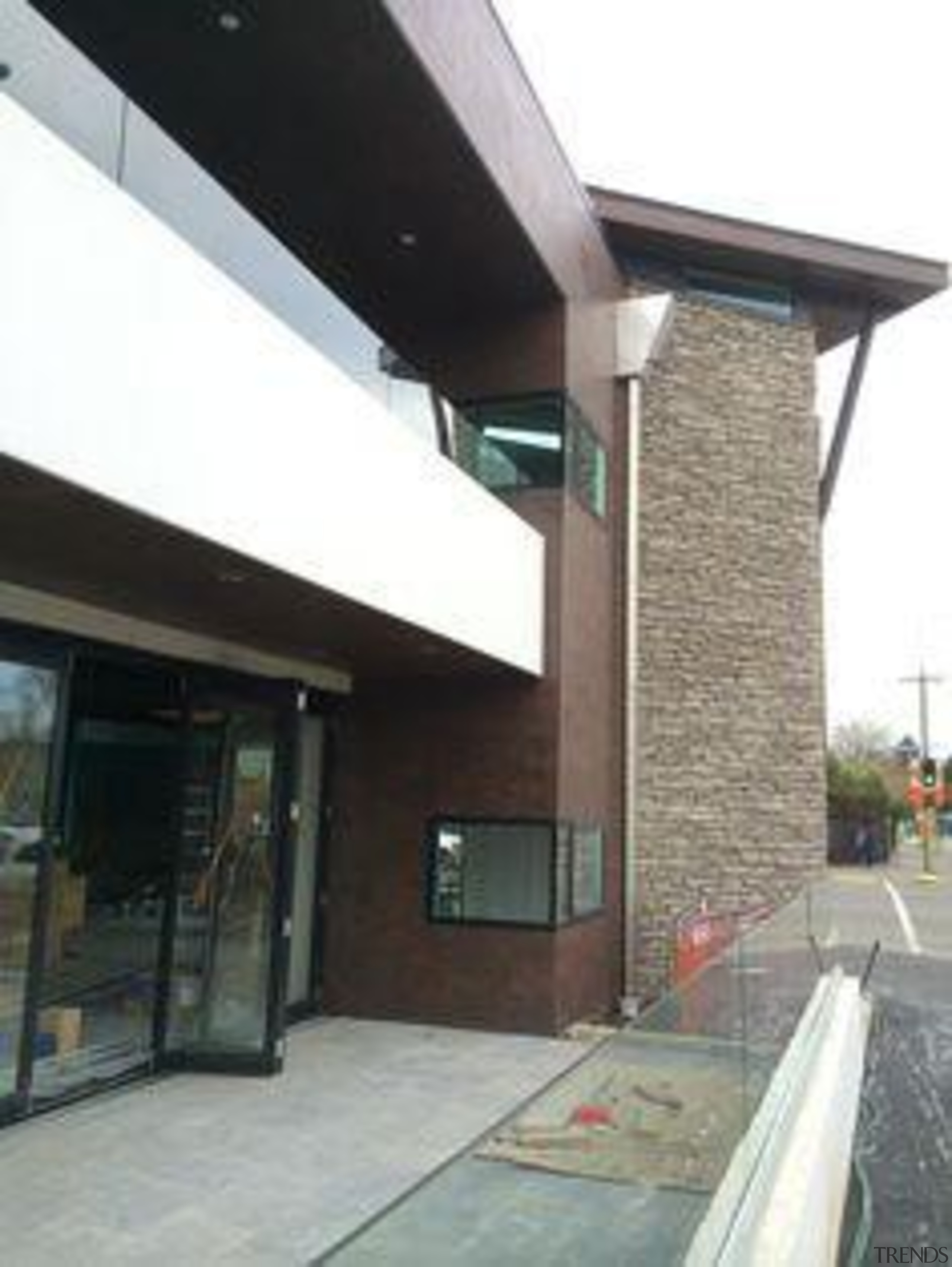 Exterior cladding featuring Oxide Moro. - Creyke House daylighting, facade, glass, house, real estate, roof, window, white, black, gray