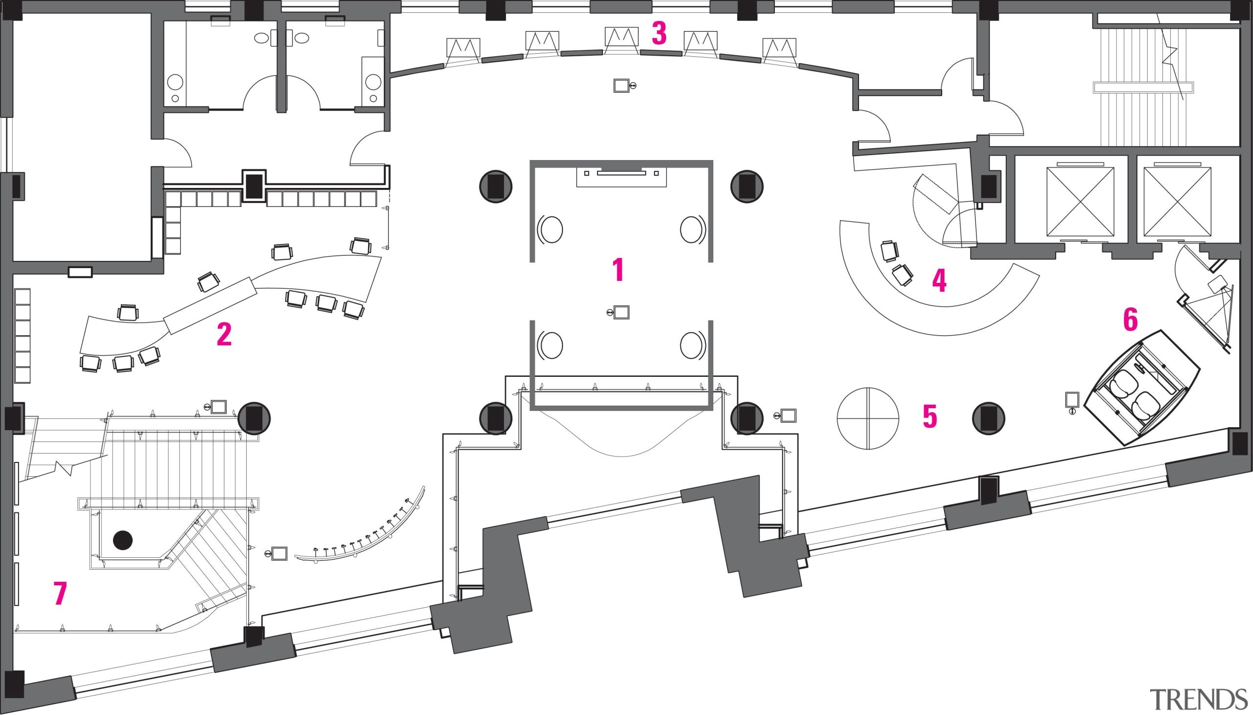 A legend plan of the second floor in angle, area, design, diagram, engineering, floor plan, line, plan, product, product design, structure, white