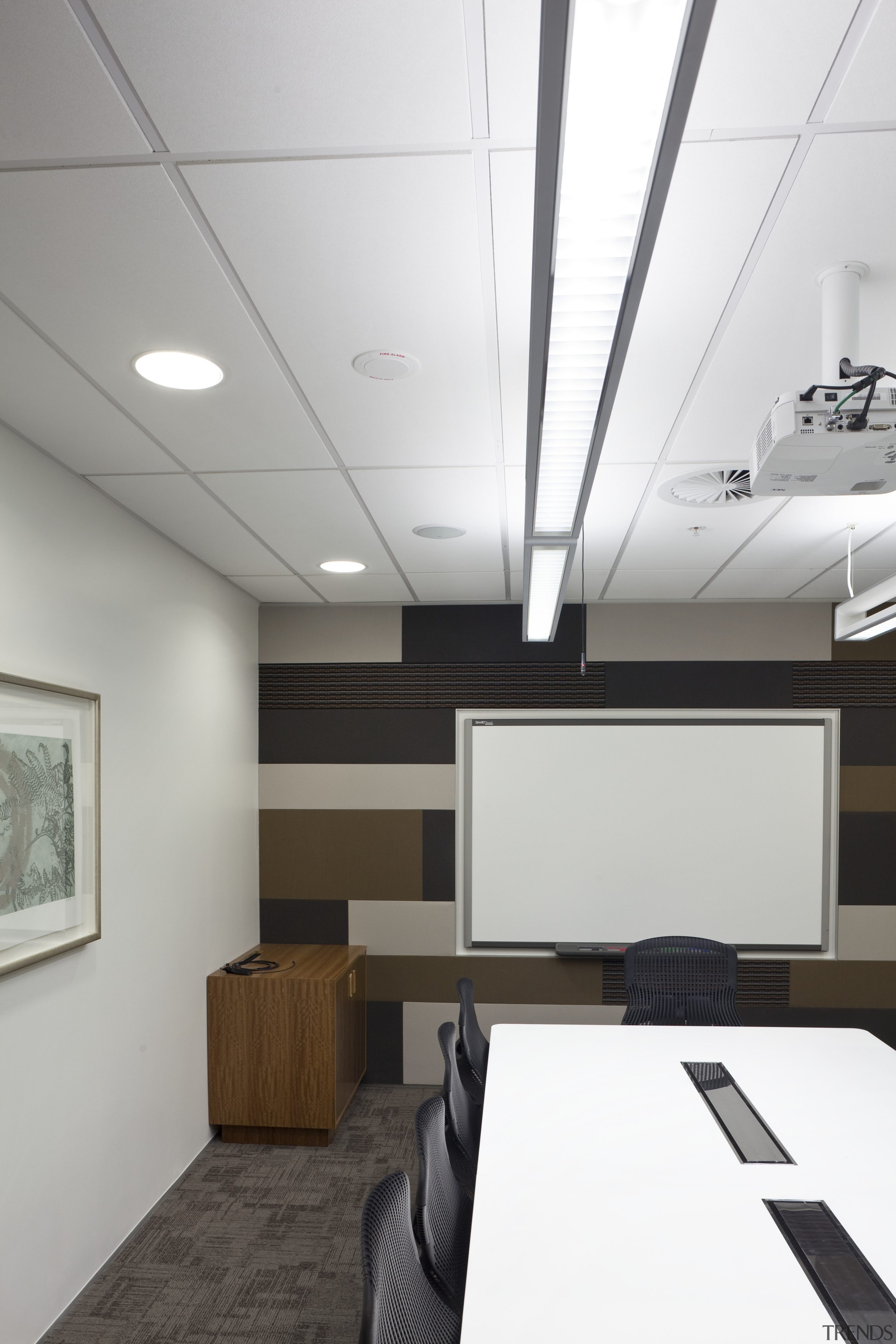 View of lightng options by Network Lighting in ceiling, daylighting, floor, interior design, office, product design, white, gray