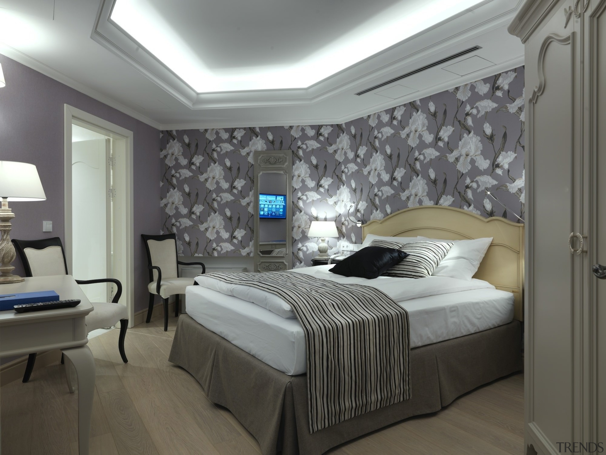 Recessed lighting is certainly one of the more bed frame, bedroom, ceiling, interior design, room, wall, gray