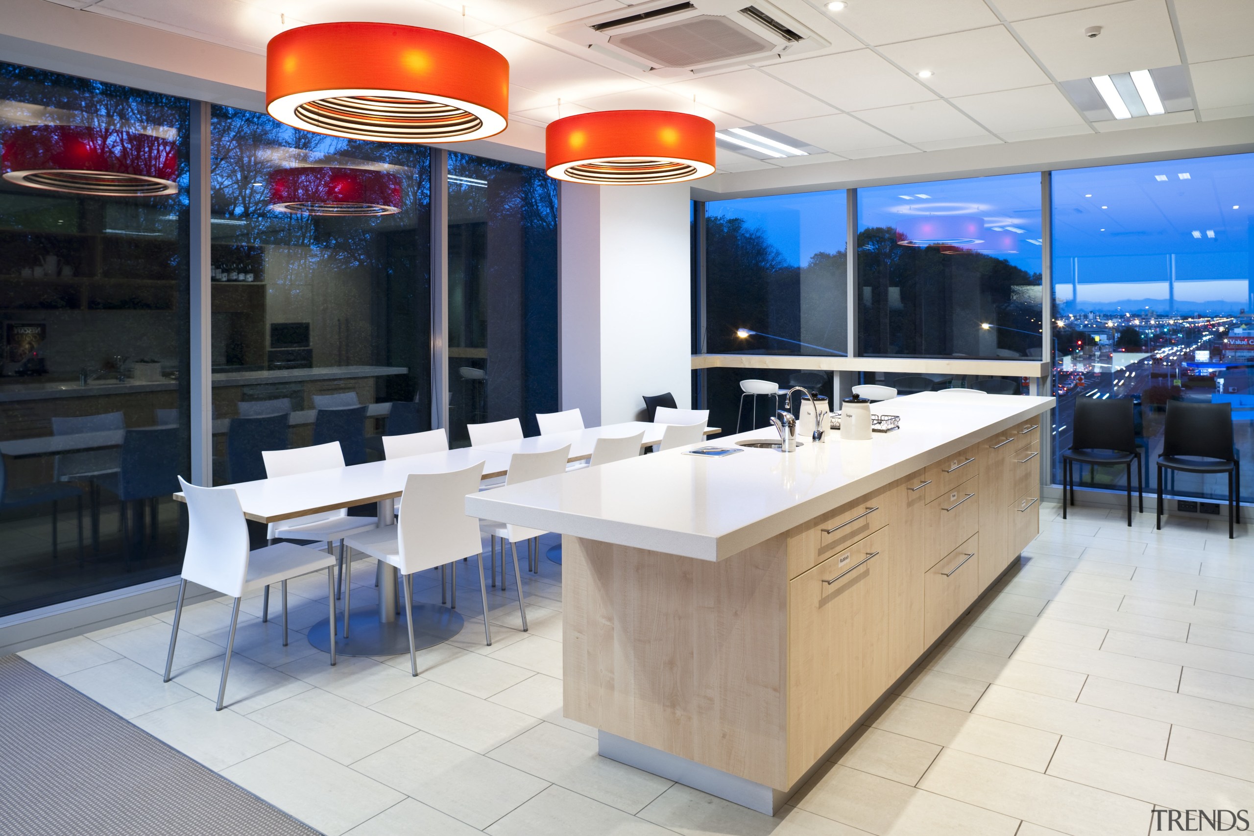 Kitchen &amp; dining area with views - Kitchen interior design, real estate, white