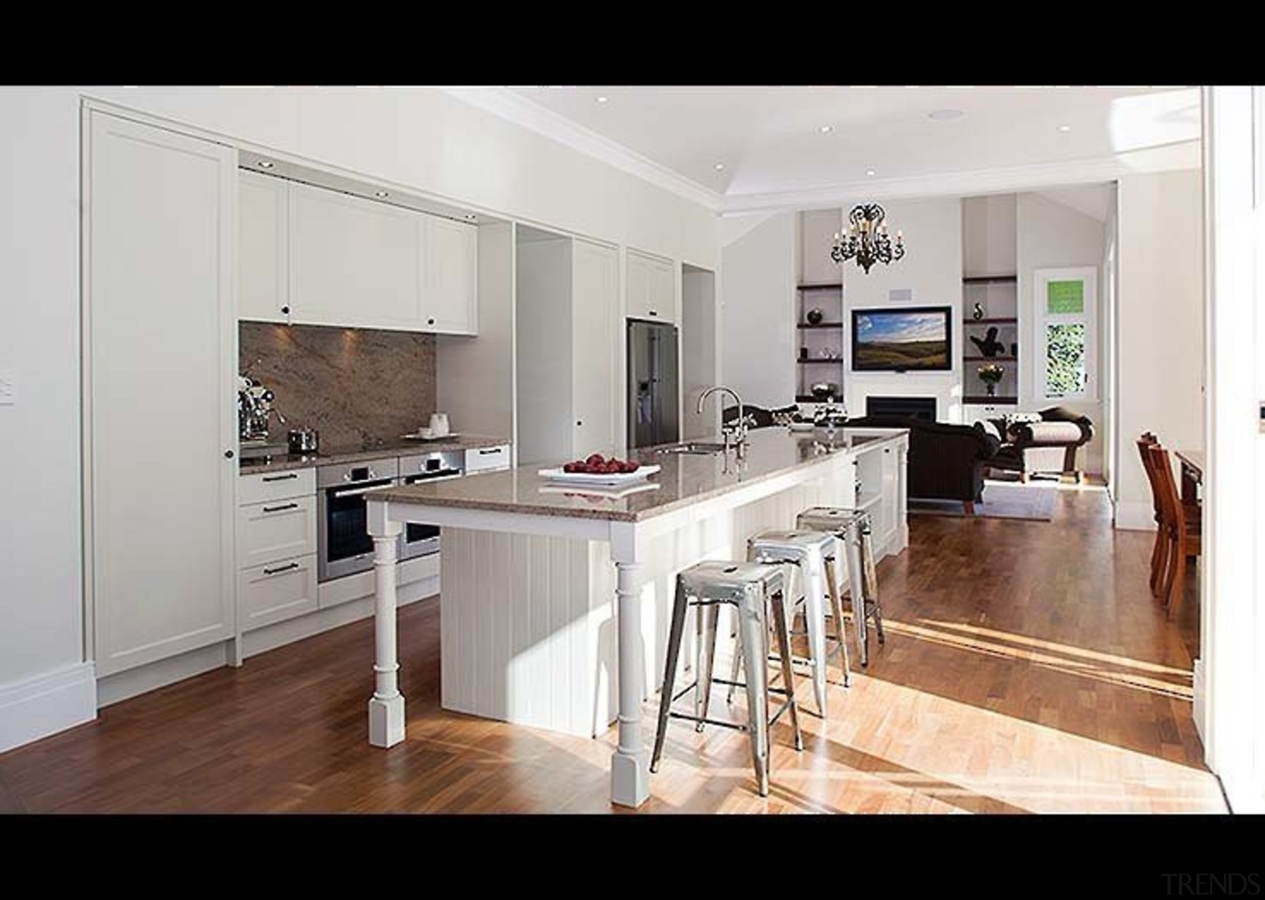 Light and Space  prevail - countertop | countertop, cuisine classique, floor, flooring, interior design, kitchen, property, real estate, room, wood flooring, white