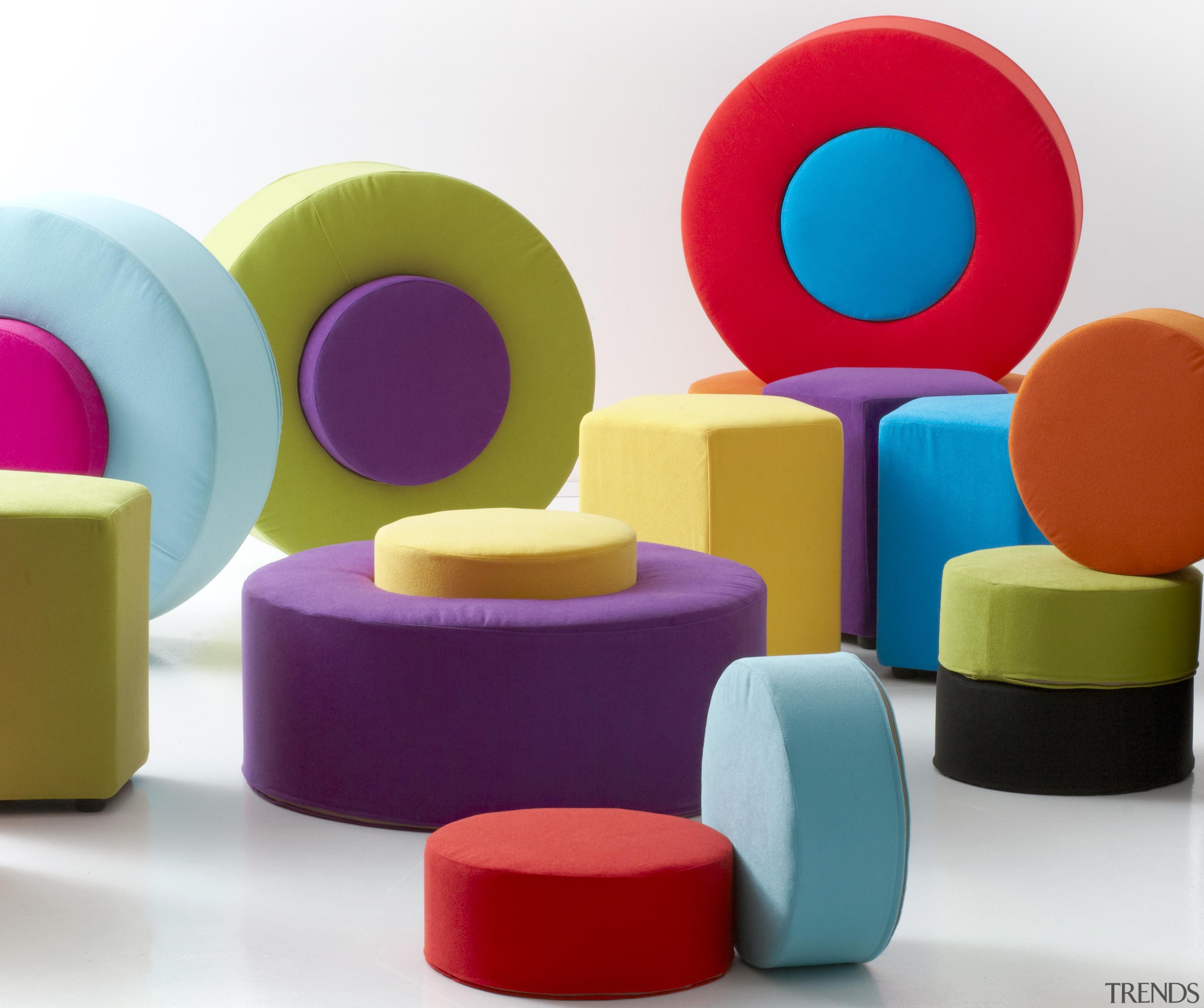 Ashcroft featuring a modern colour palette and using chair, furniture, plastic, product, product design, purple, table, toy block, white