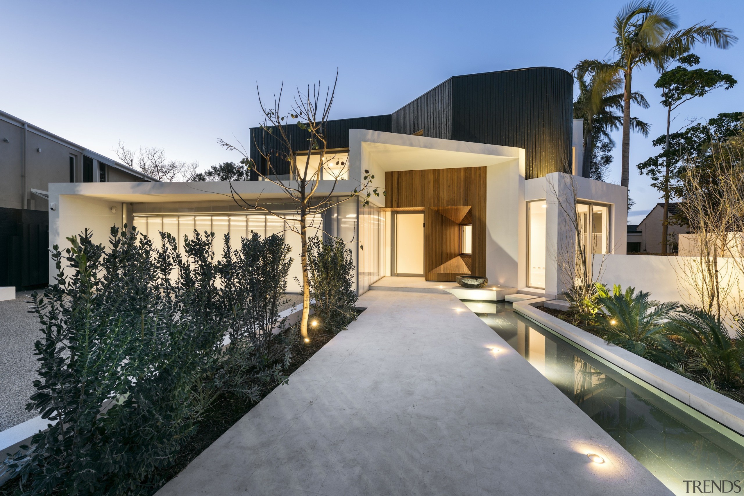 Hillam Architects - HIghly Commended – 2016 TIDA architecture, building, estate, facade, home, house, property, real estate, residential area, roof, villa, gray