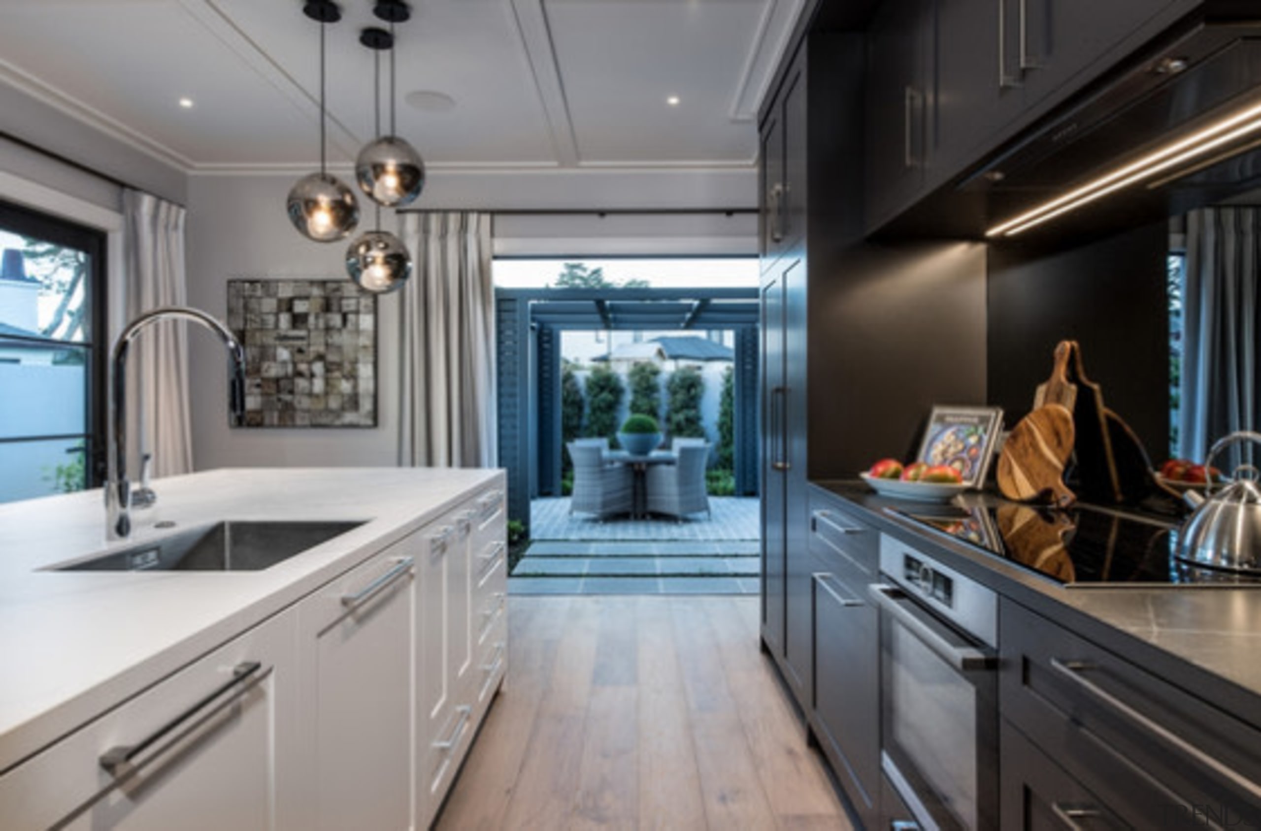 New Albany Show Home - New Albany Show cabinetry, ceiling, countertop, cuisine classique, interior design, kitchen, room, gray, black