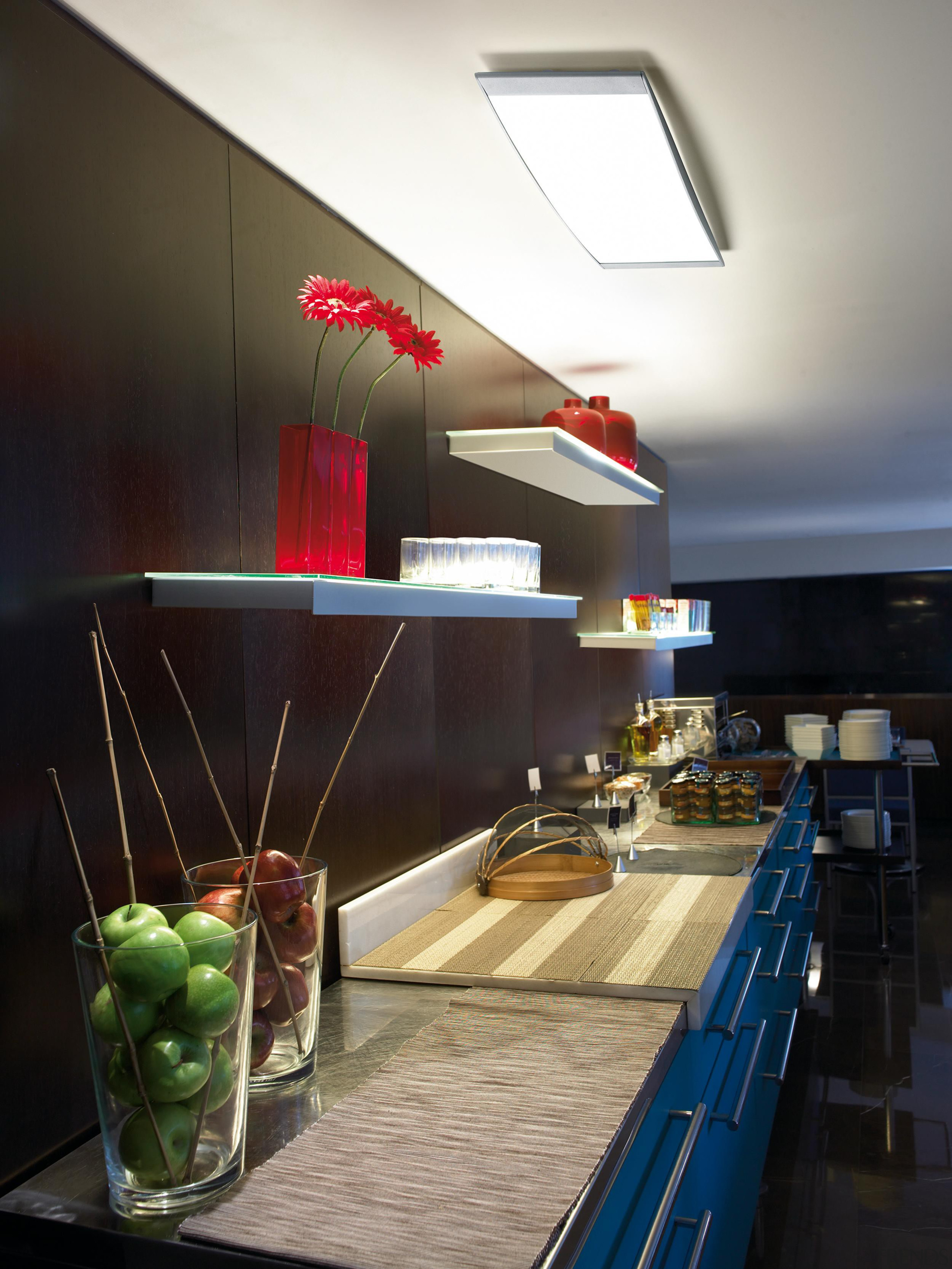 Alpen from La Creu, Spain - Ceiling Lights ceiling, countertop, interior design, kitchen, table, black