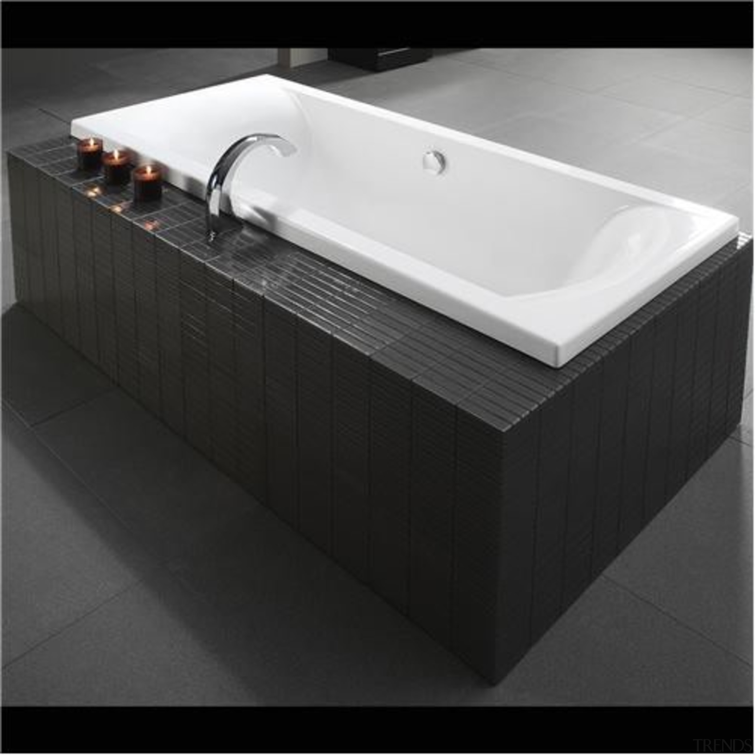 Crisp, clean external acrylic edges combined with the angle, bathroom sink, bathtub, plumbing fixture, sink, tap, black