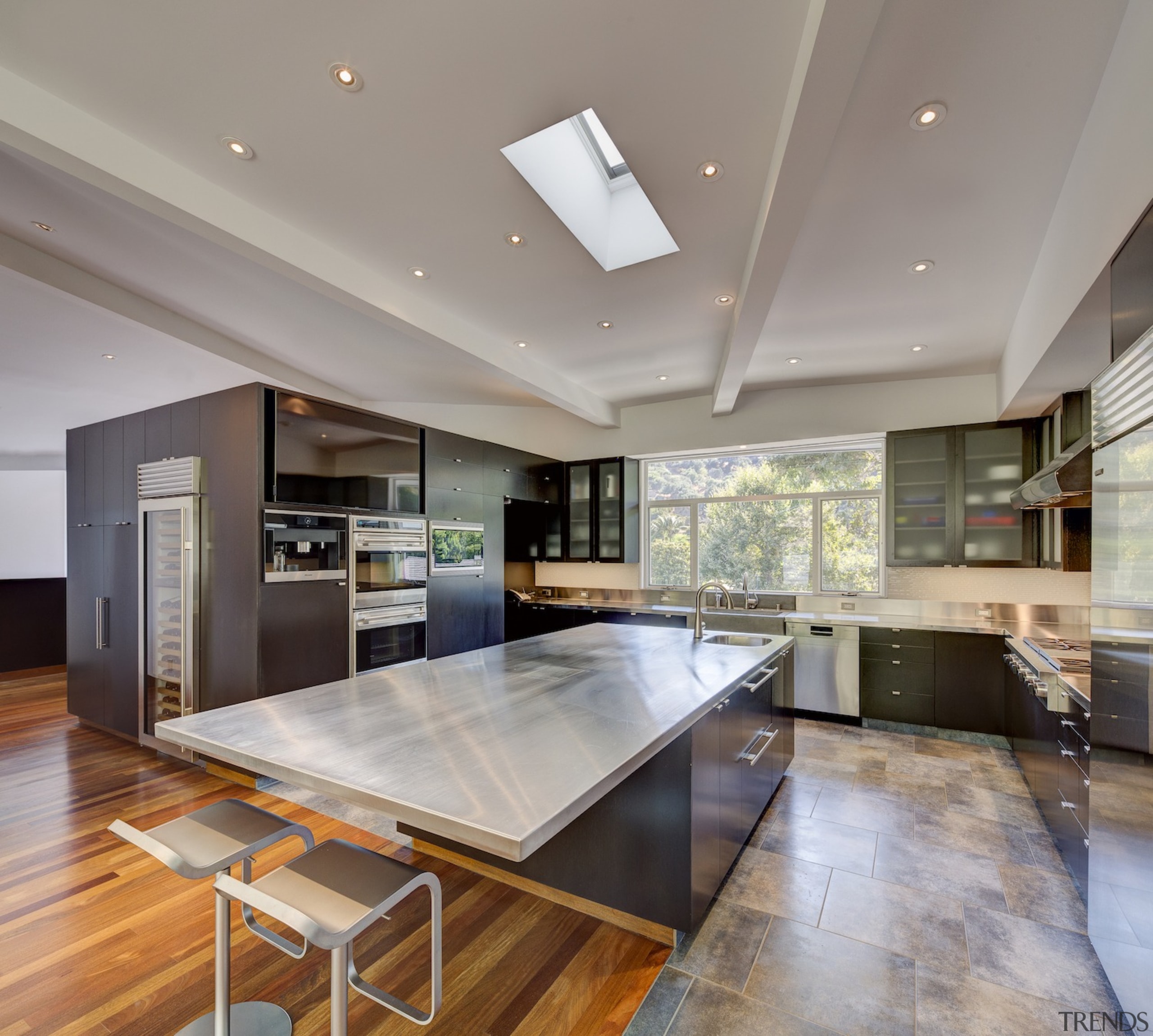 Anx View 34 - ceiling | countertop | ceiling, countertop, daylighting, floor, flooring, hardwood, interior design, kitchen, real estate, wood flooring, gray