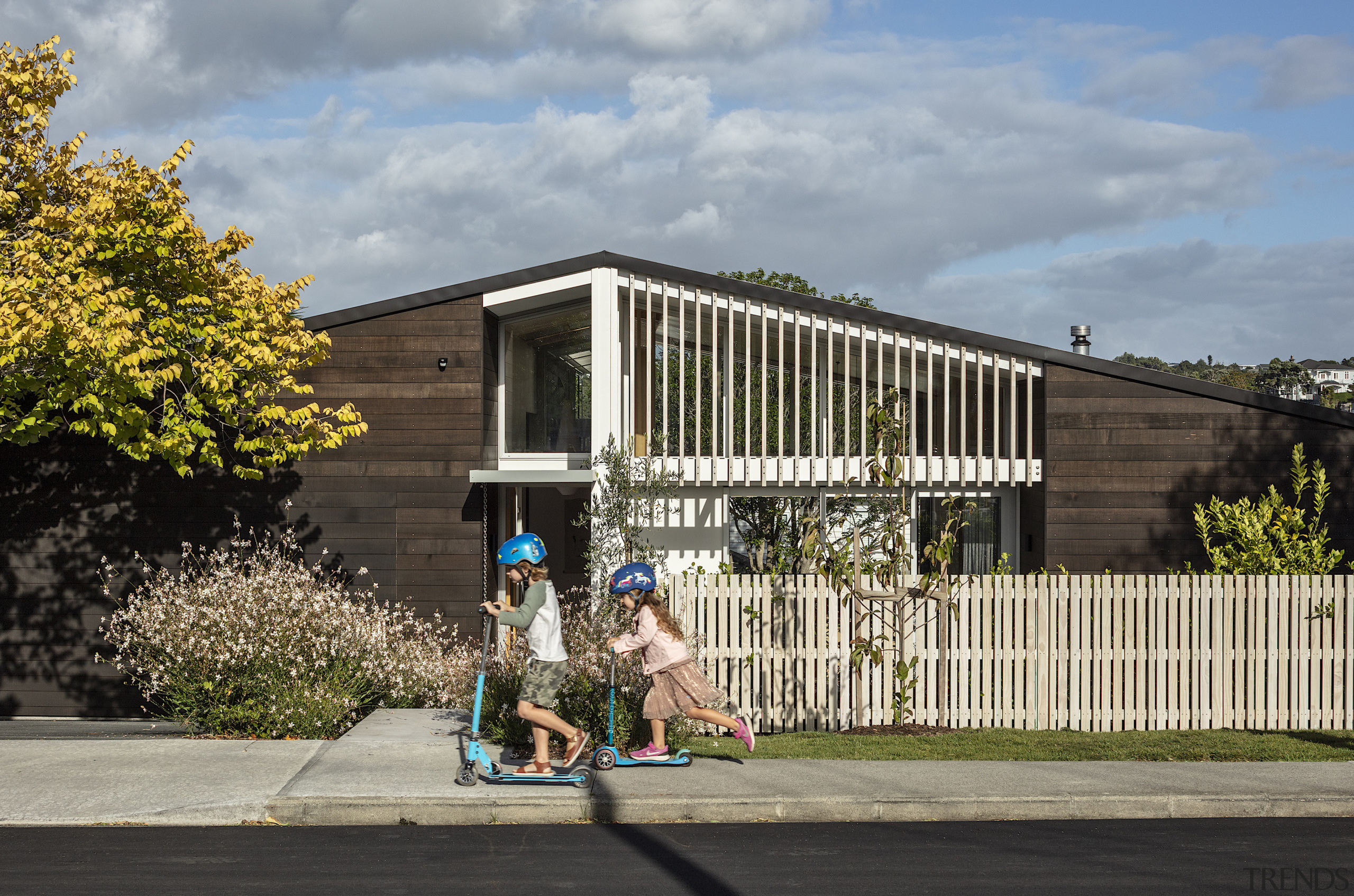 Inspiration for the gabled form and exterior materials 