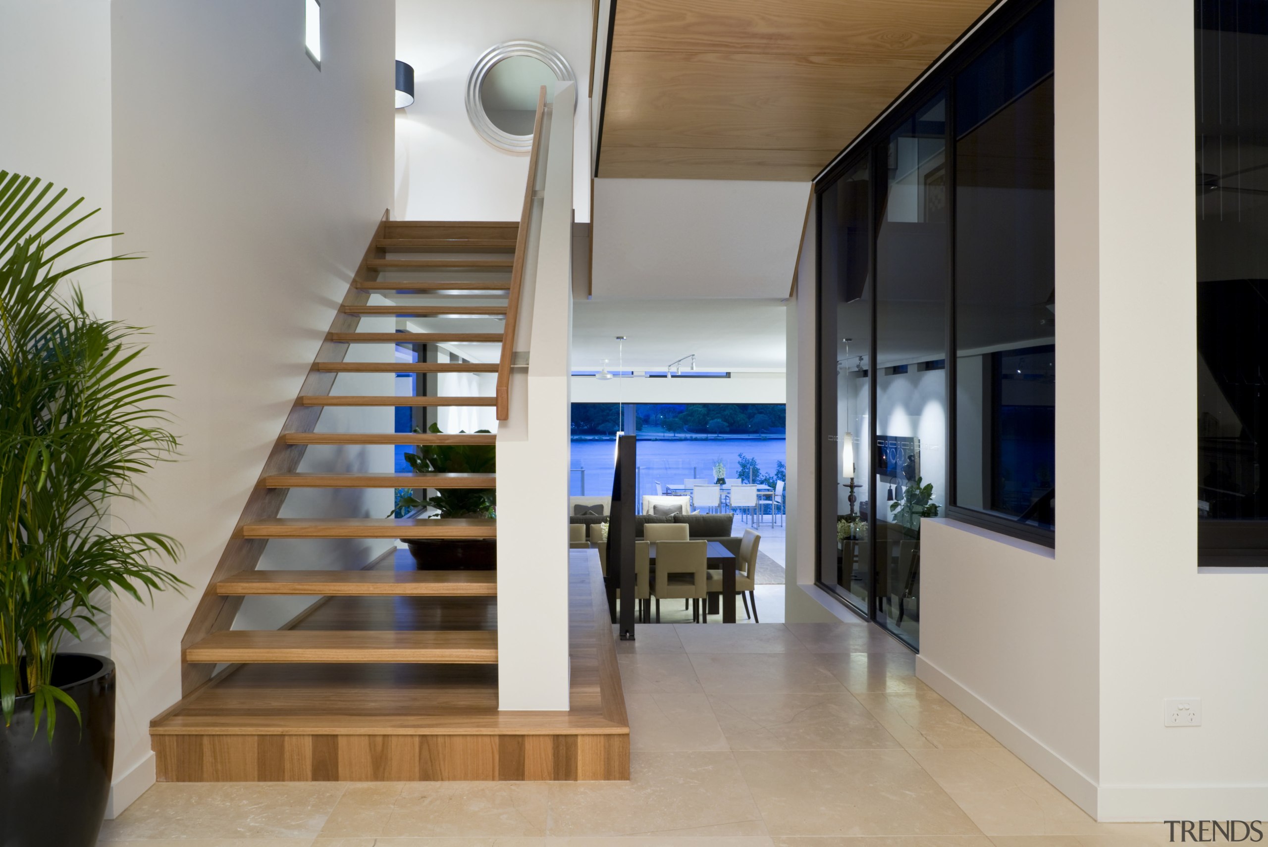 View of the Norman Reach development which is interior design, lobby, stairs, gray