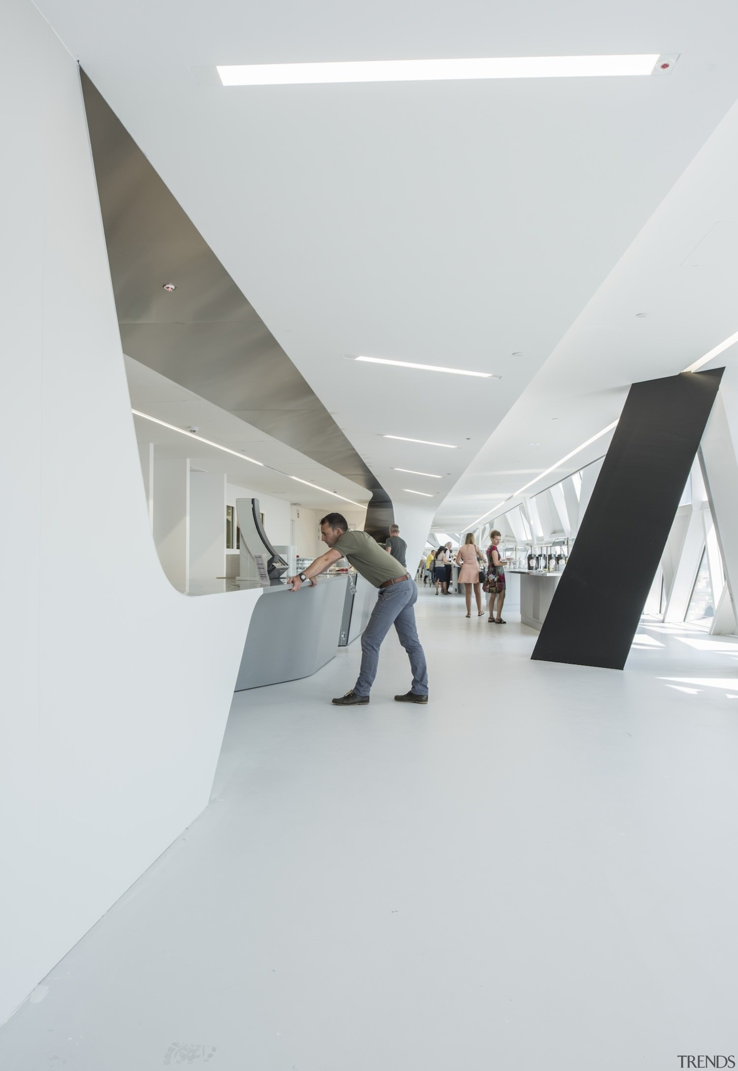 Architect: Zaha Hadid Architects (ZHA)Photography by Hufton+Crow, architecture, ceiling, daylighting, product design, tourist attraction, white