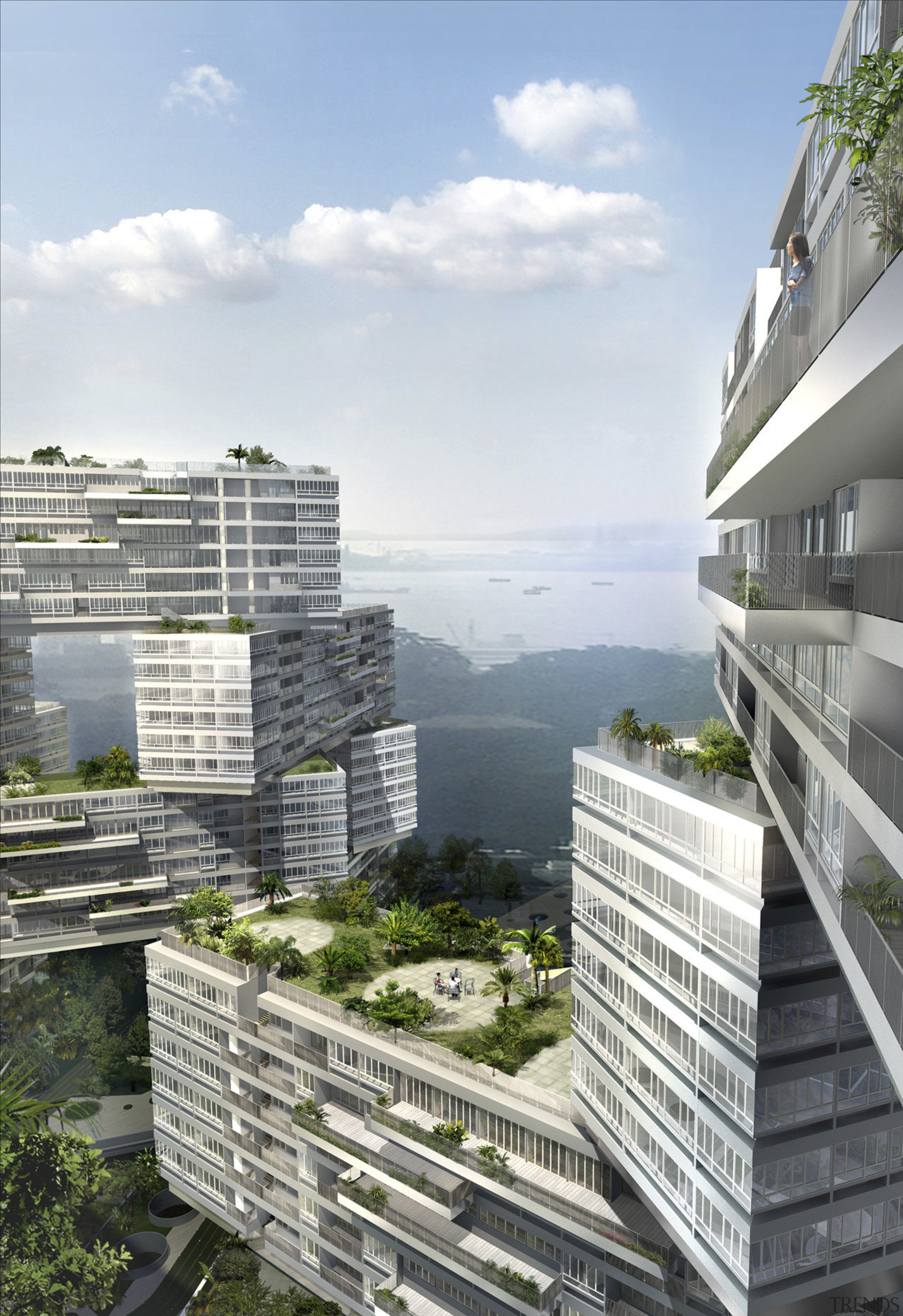 Interlace Conceptual - Interlace Conceptual - apartment | apartment, architecture, building, city, condominium, corporate headquarters, metropolitan area, mixed use, property, real estate, sky, skyscraper, tower block, urban design, white, gray