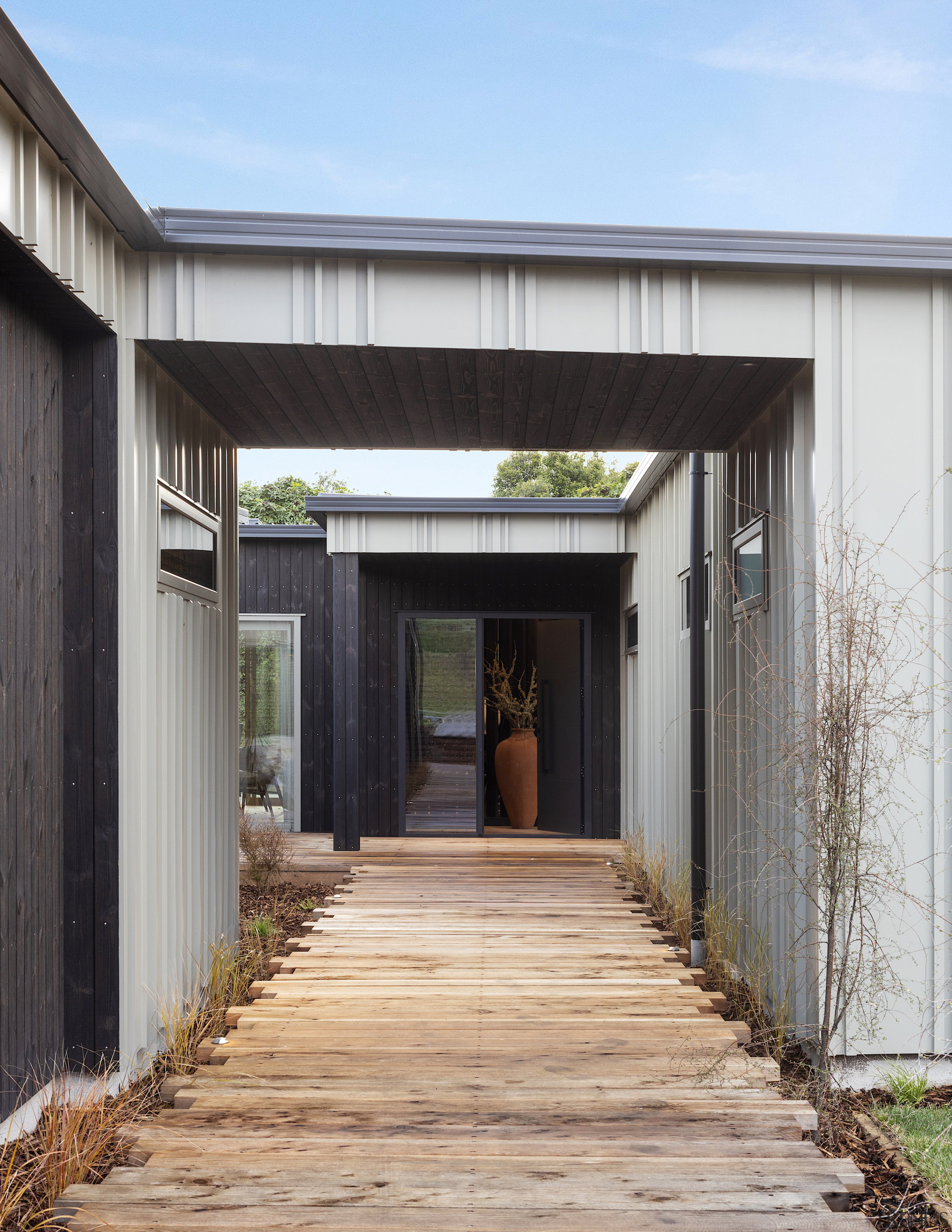 Front door approach. - At one with the 