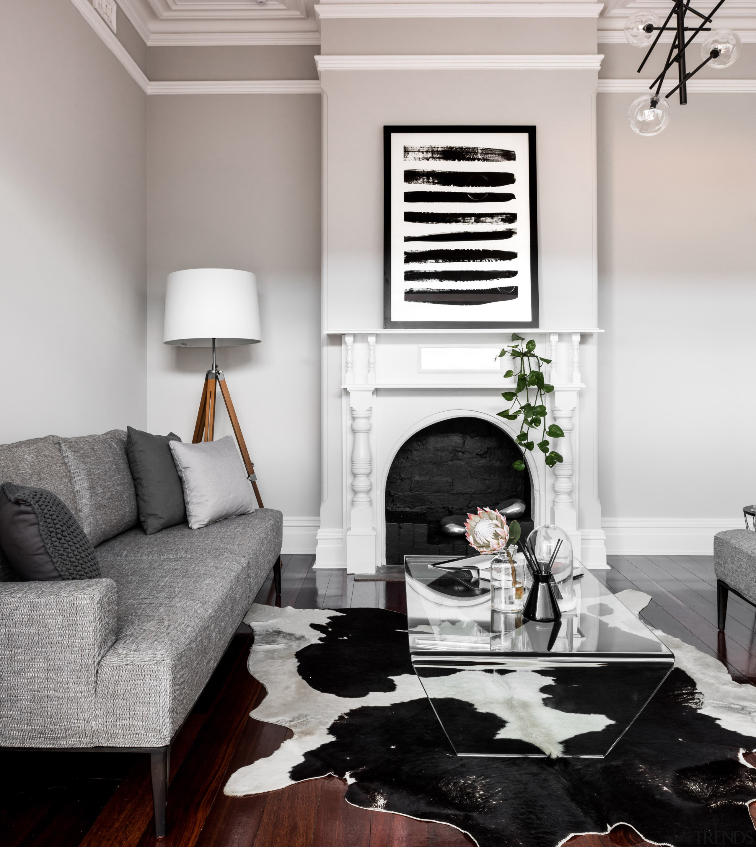 Monochrome living room -  