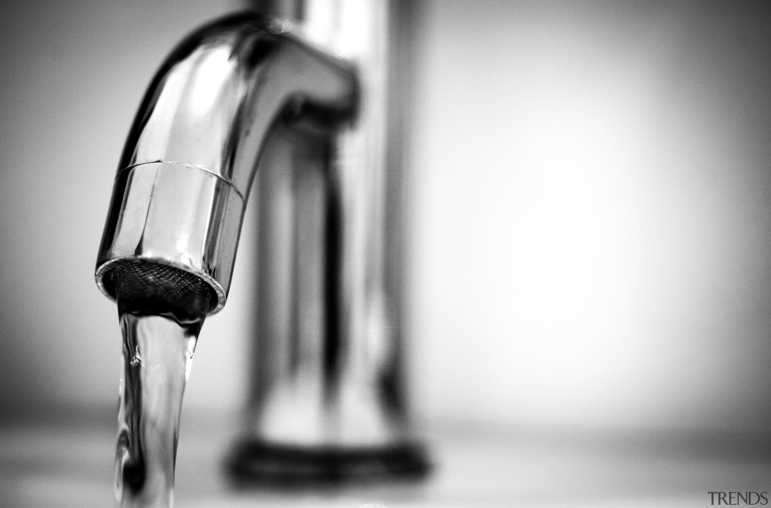 The finish of your bathroom tap can change black and white, close up, monochrome, monochrome photography, photography, product, still life photography, tap, water, white, gray