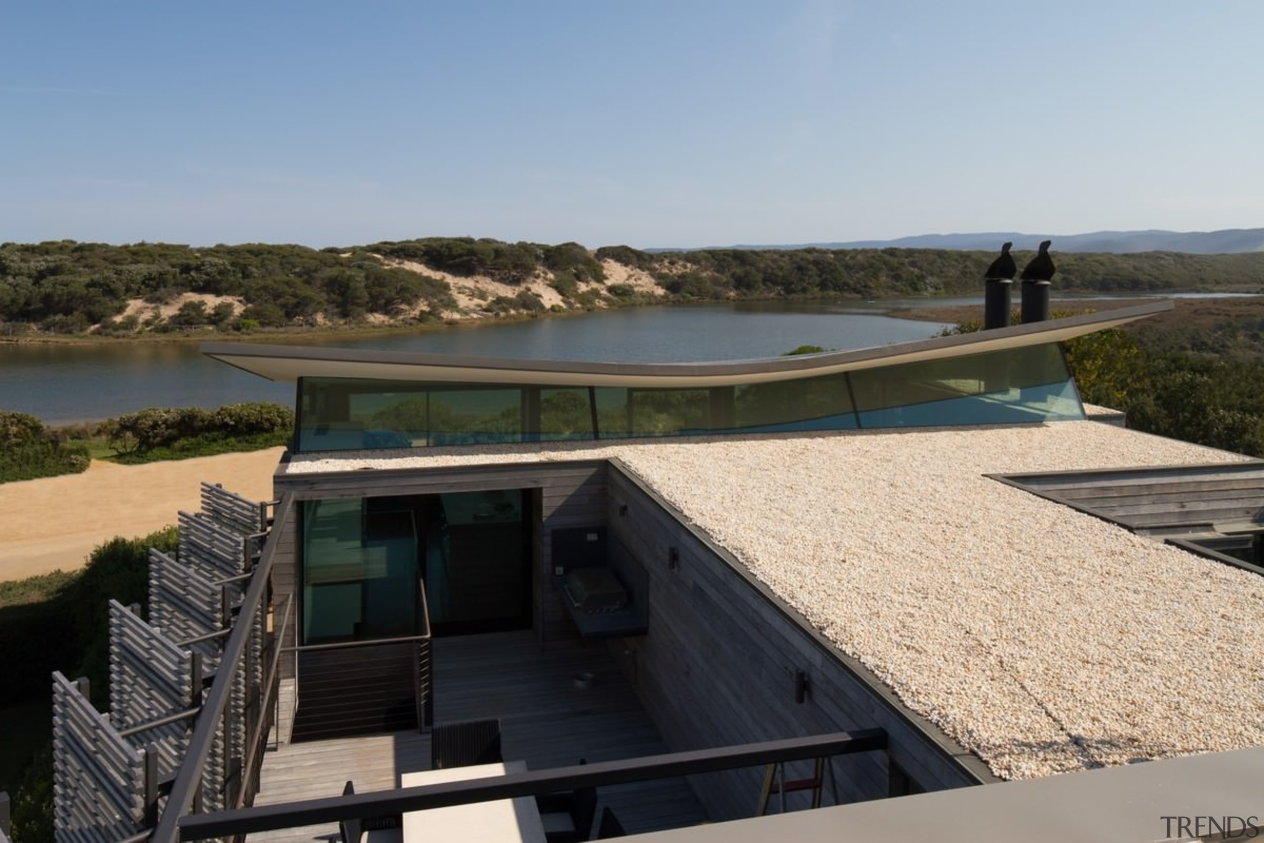 Another view of the sandy roof - Another architecture, house, property, real estate, roof, water, black