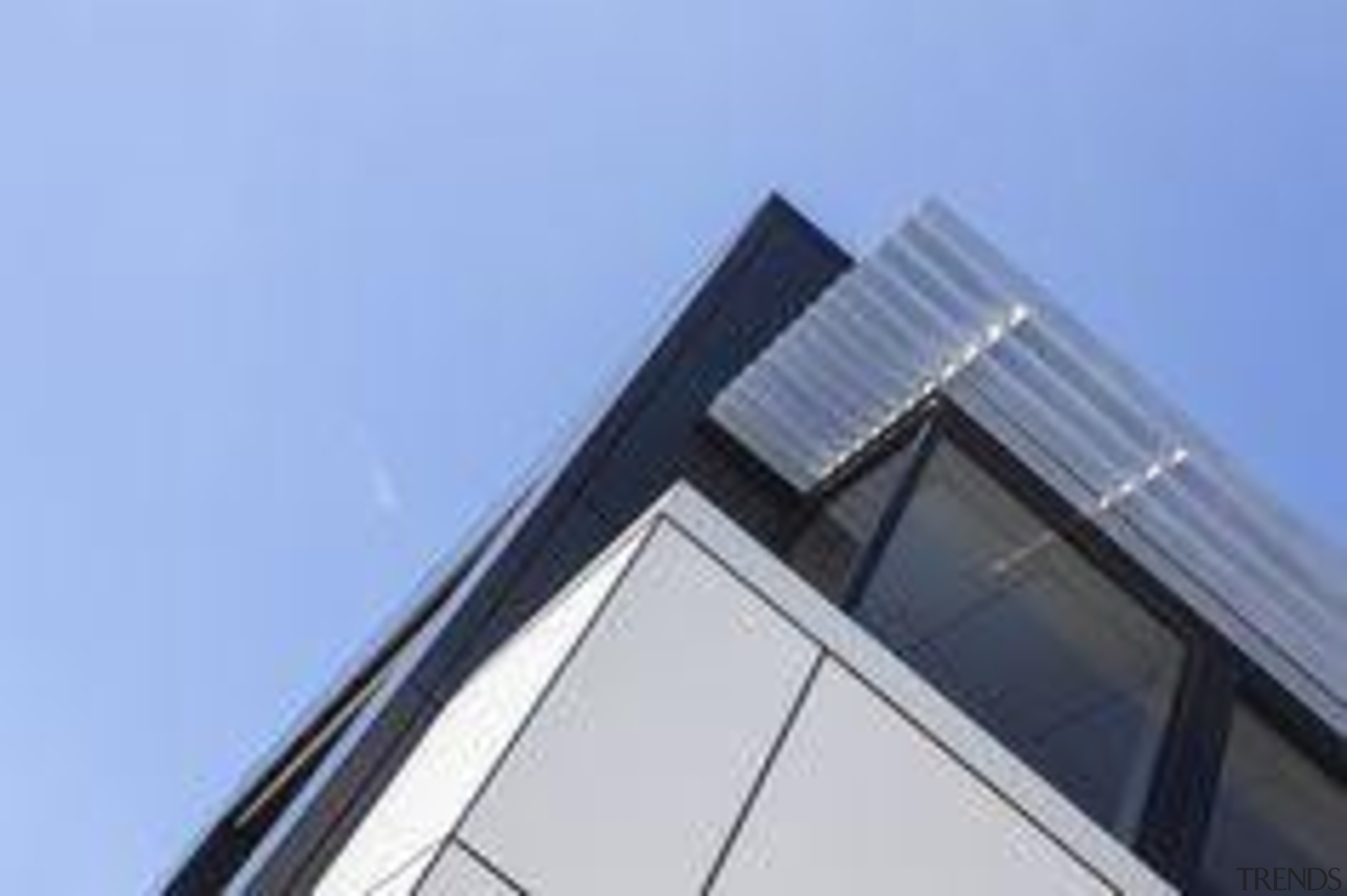 Foley Architects Building, Christchurch, New Zealand. Black cladding architecture, building, commercial building, corporate headquarters, daylighting, daytime, facade, glass, line, property, roof, sky, window, teal