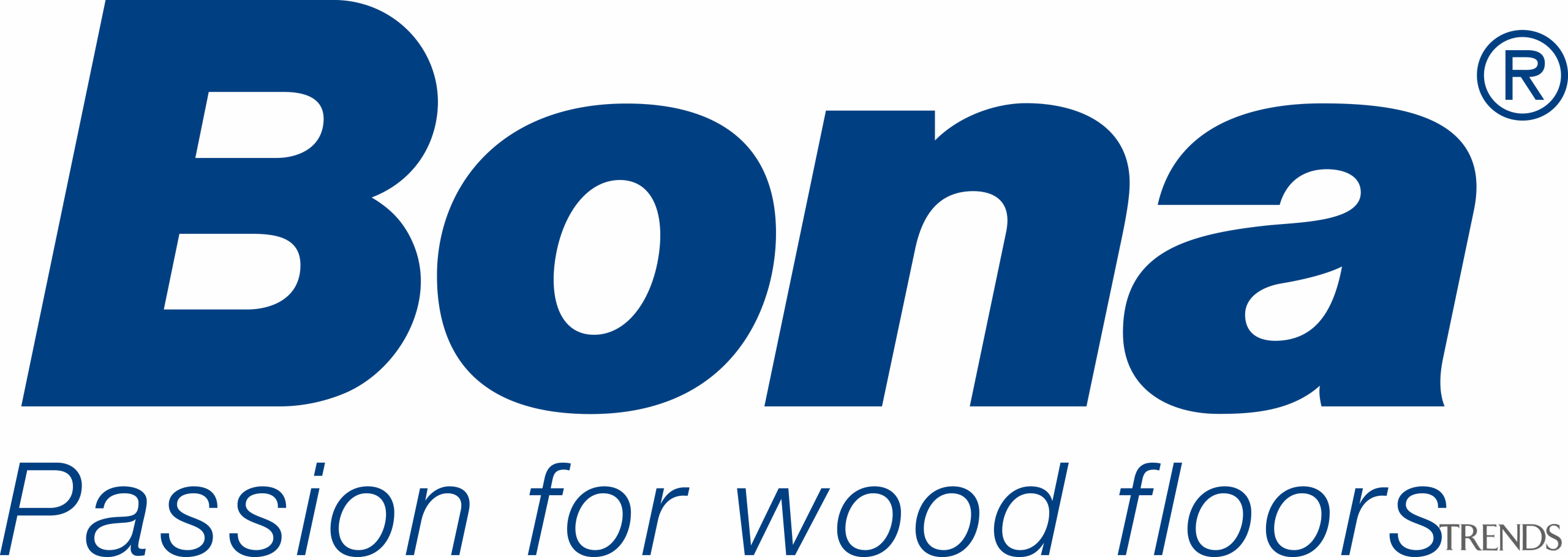 Here is a view of Bona's logo and area, blue, brand, font, graphics, line, logo, product, text, white, blue