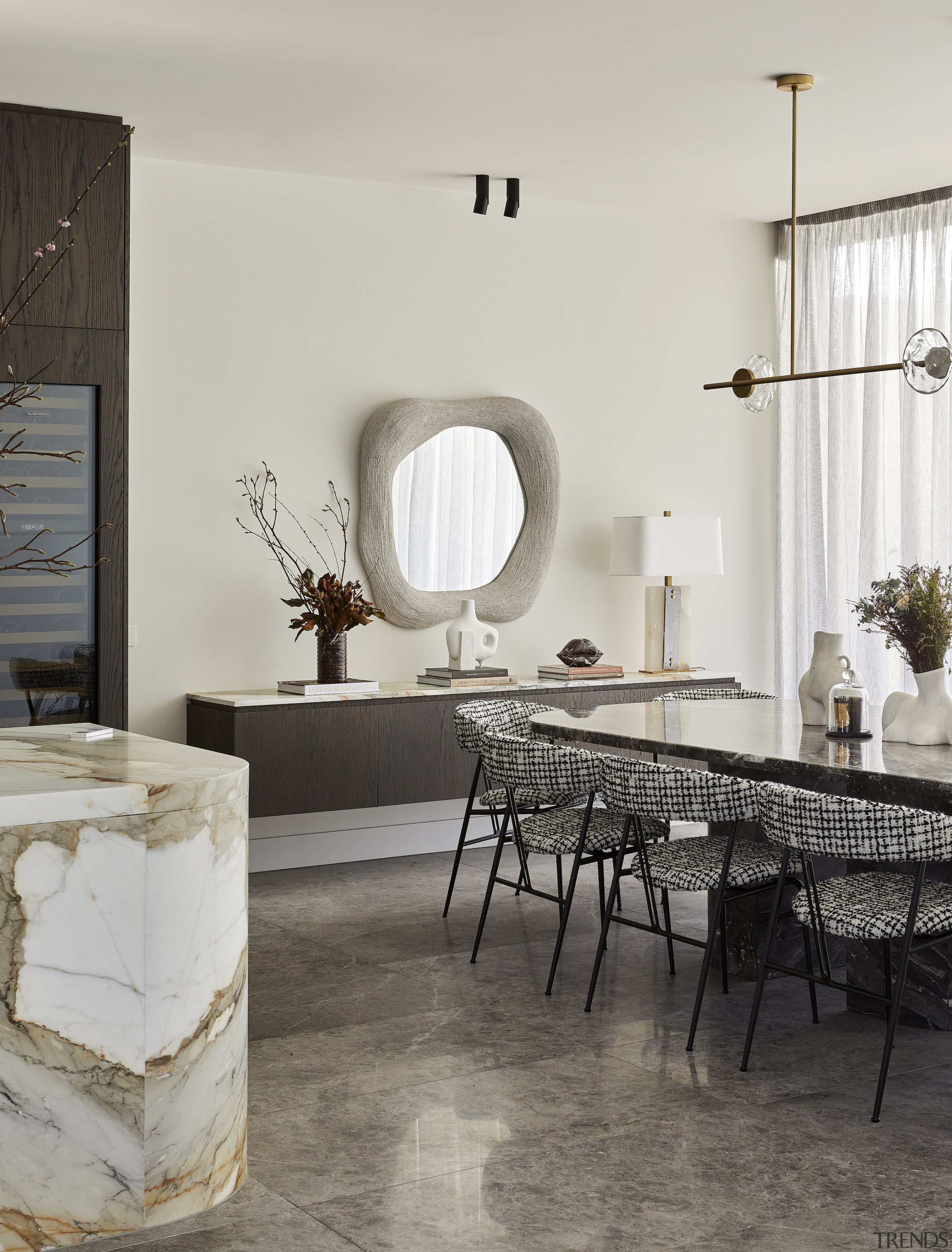 Kitchen island and dining area. - Floating on 