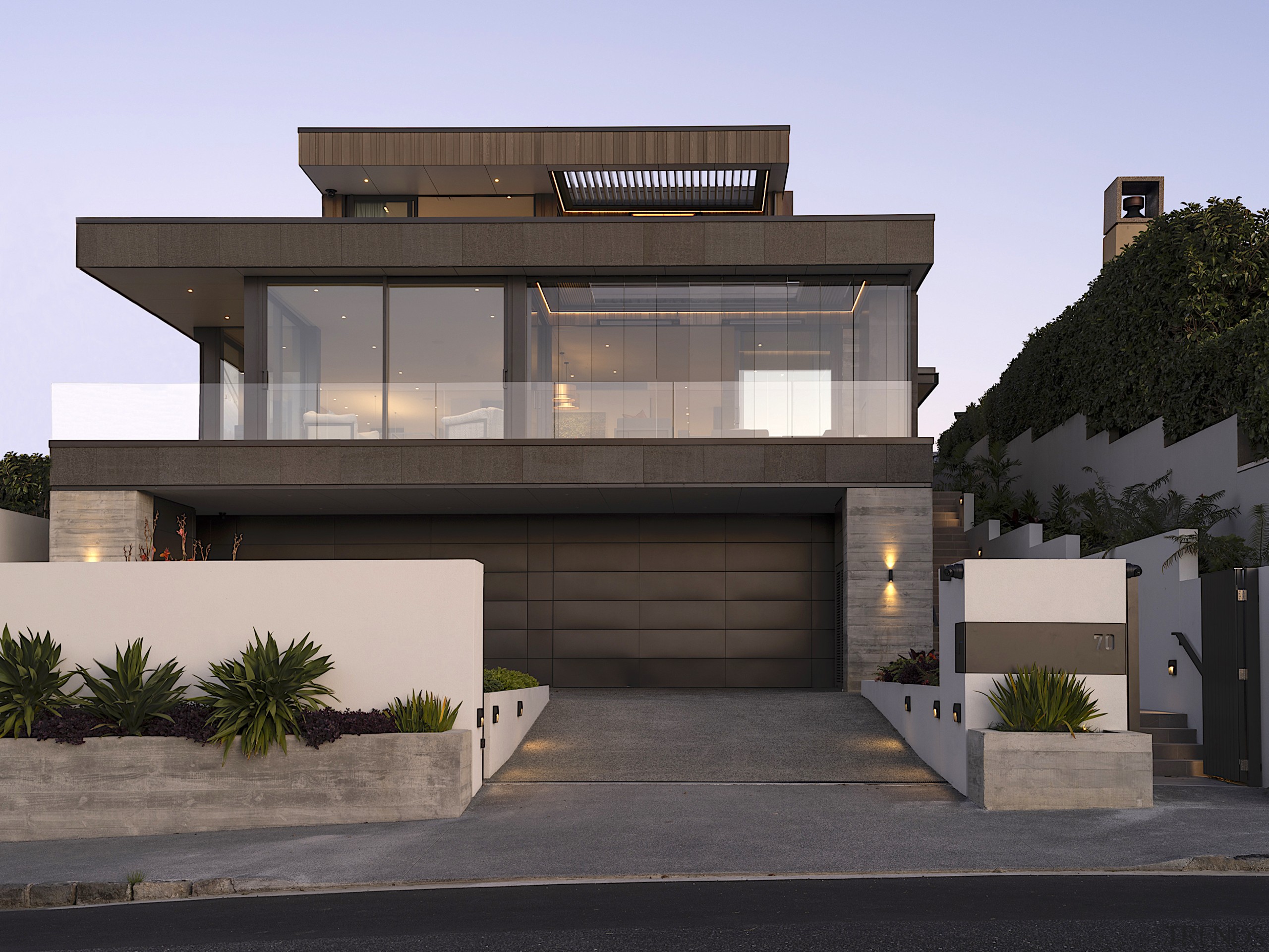 Street view of the pavilion home. - A 