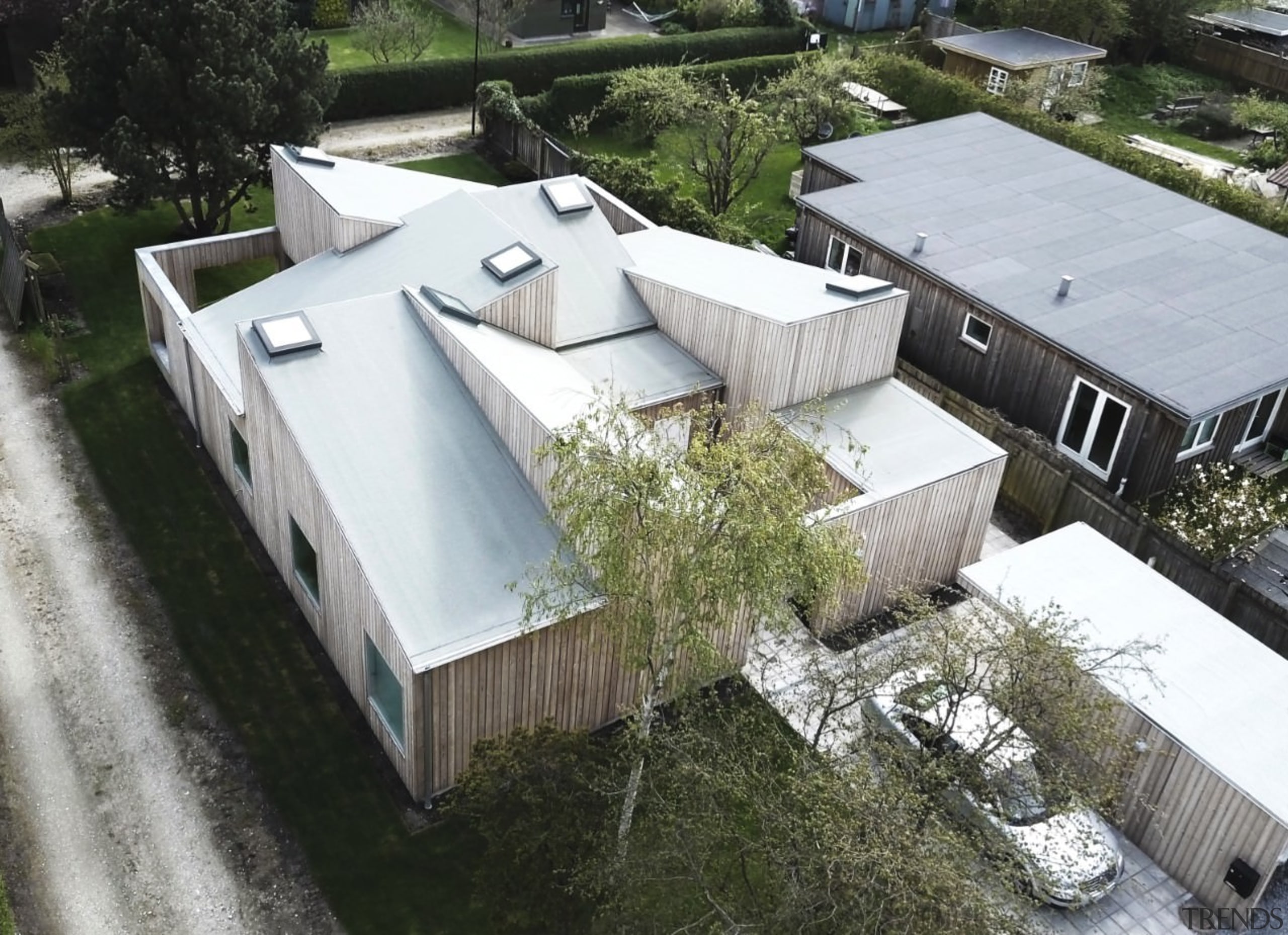 Architect: Sigured LarsenPhotography by Tia Borgsmidt architecture, home, house, property, real estate, roof, gray, black