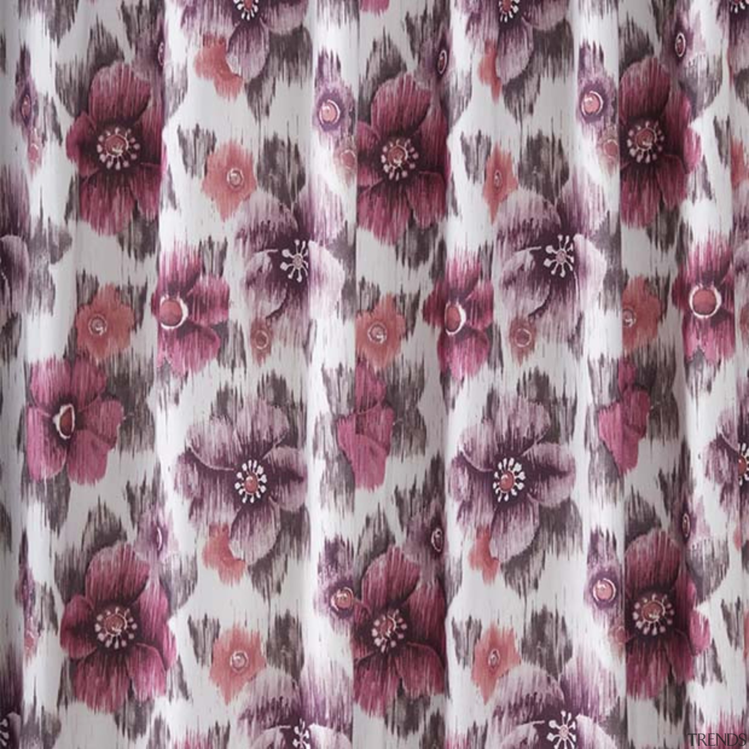 Introducing unique water colour prints in an array design, magenta, pattern, petal, pink, purple, textile, gray