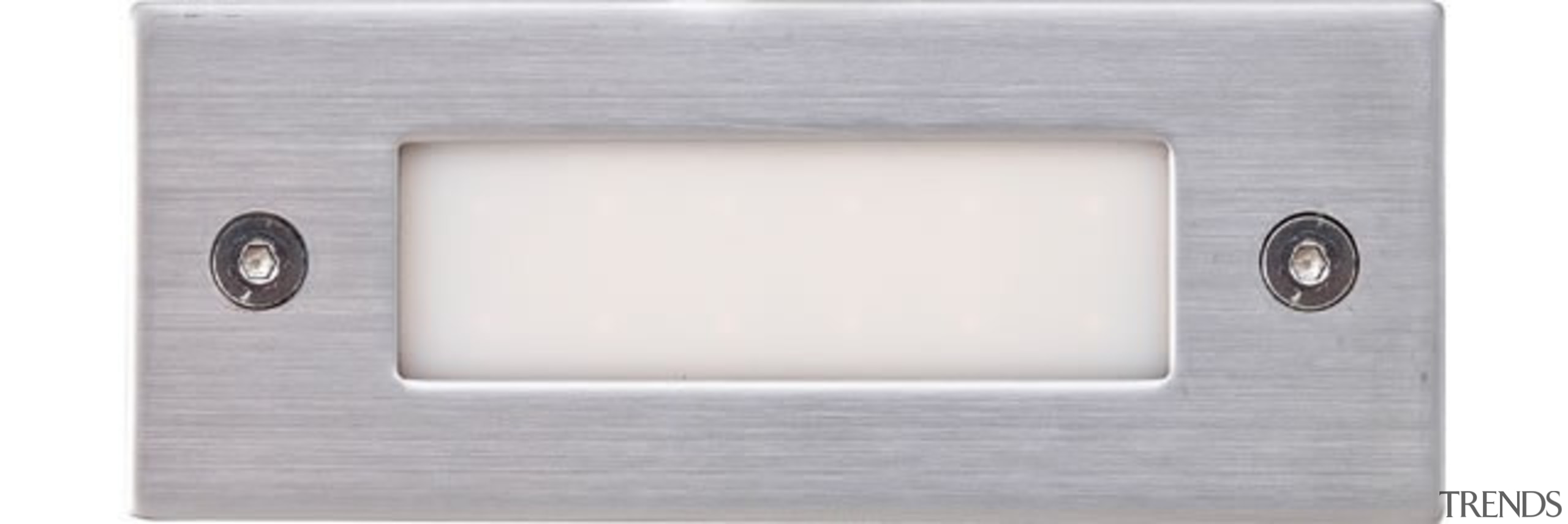 FeaturesA rectangular recessed stairlight incorporating an LED light lighting, product design, rectangle, gray, white