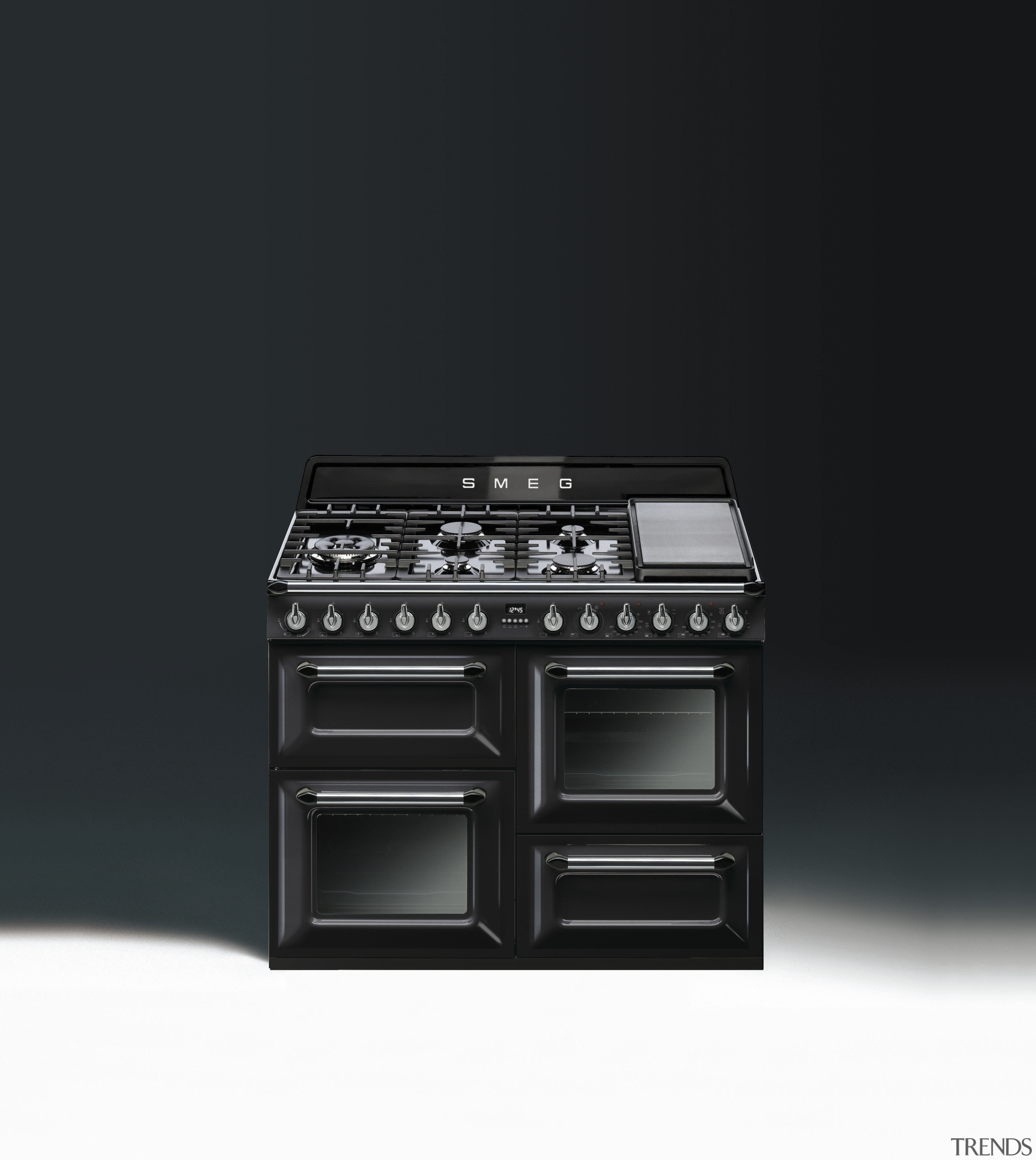 Freestanding cookers from Smeg highlight a significant design electronic instrument, electronics, gas stove, product, product design, black