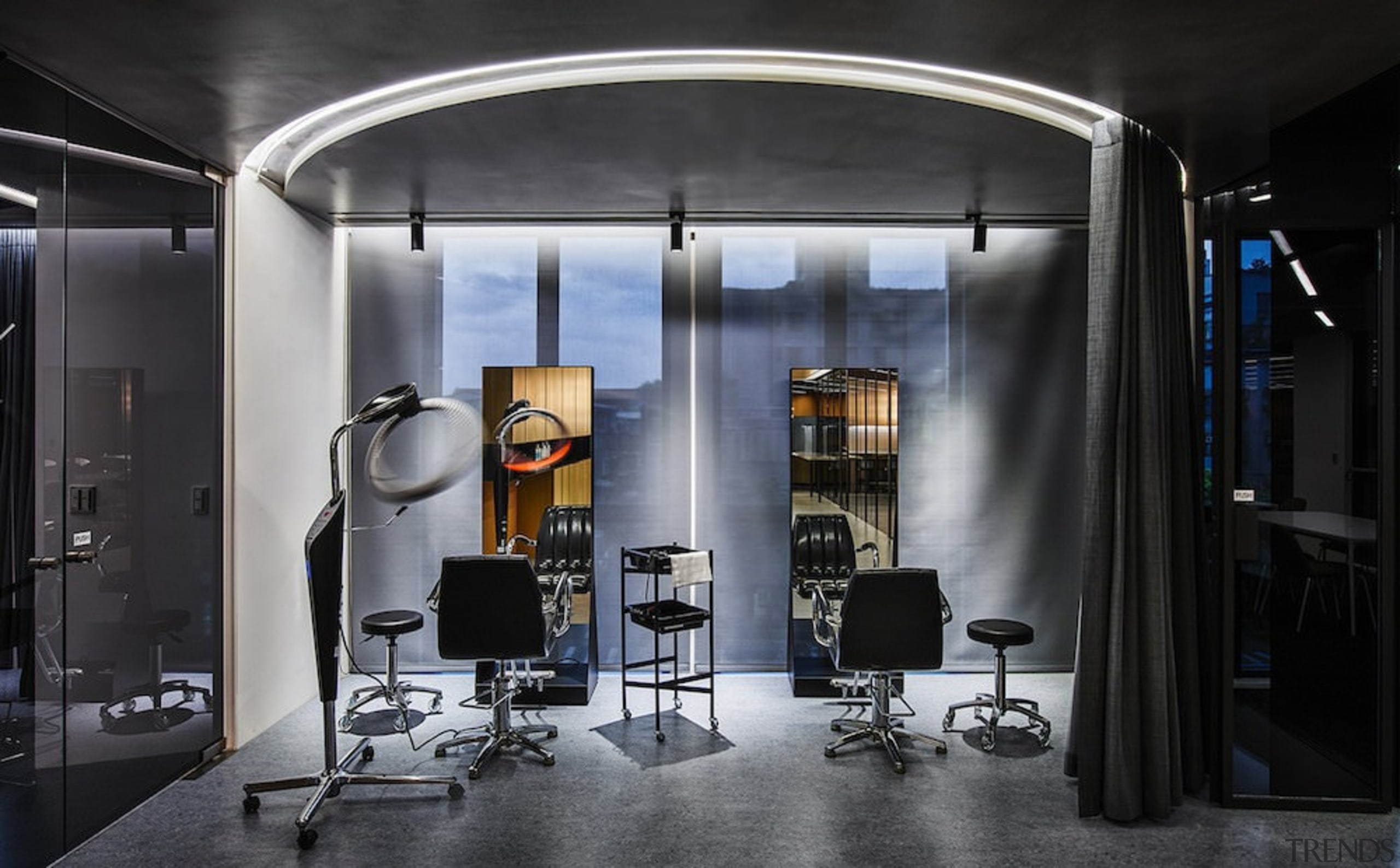 H Academy – Shi-Chieh Lu/CJ Studio - H interior design, black, gray