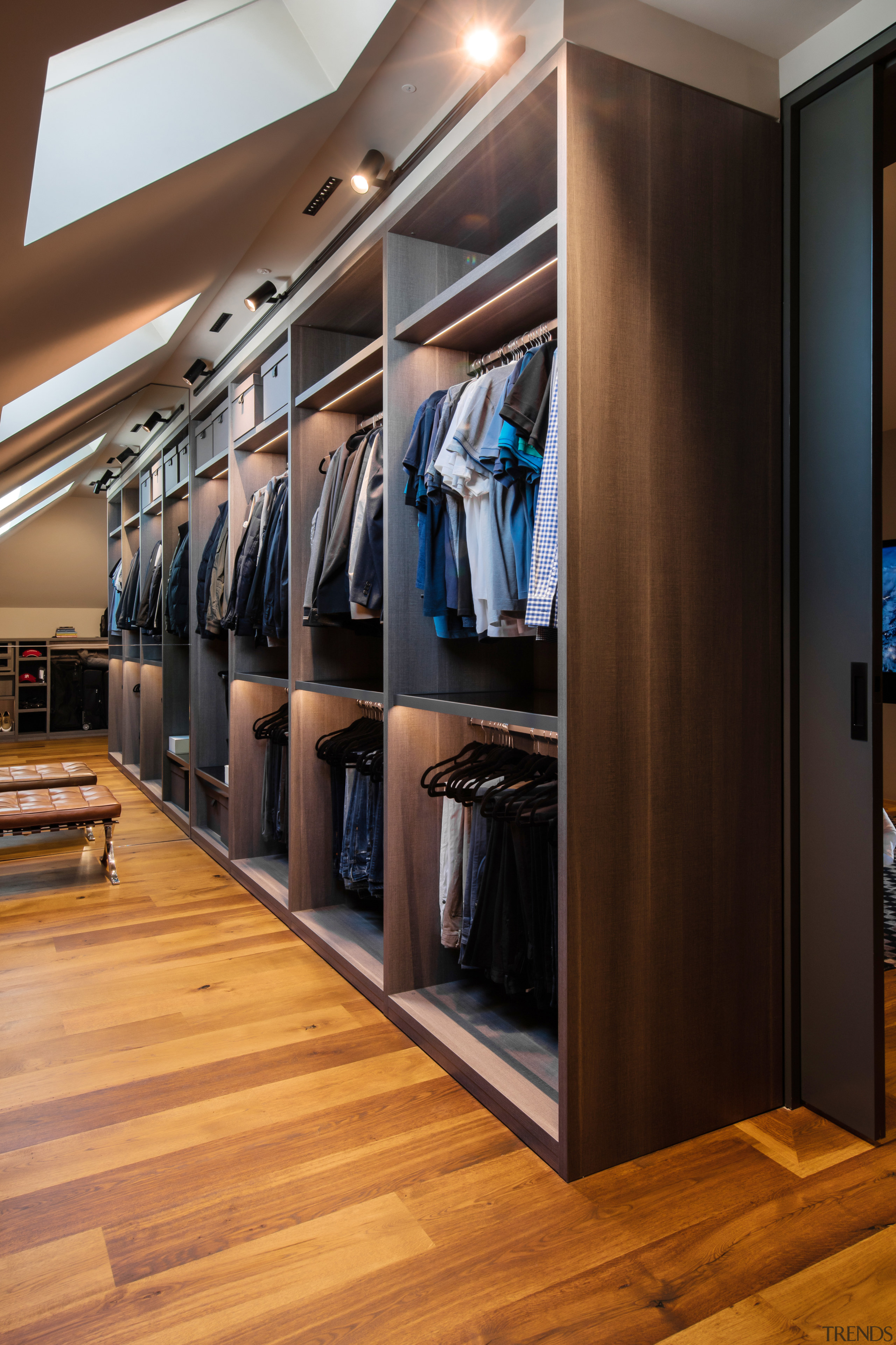 The new large walk-in wardrobe offers plenty of 