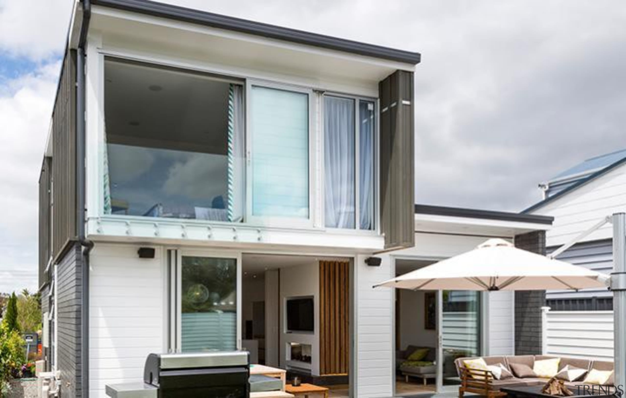 Simpler. Faster. Proven Weathertight. - A-lign Concealed Fix daylighting, facade, home, house, property, real estate, roof, siding, window, white, gray