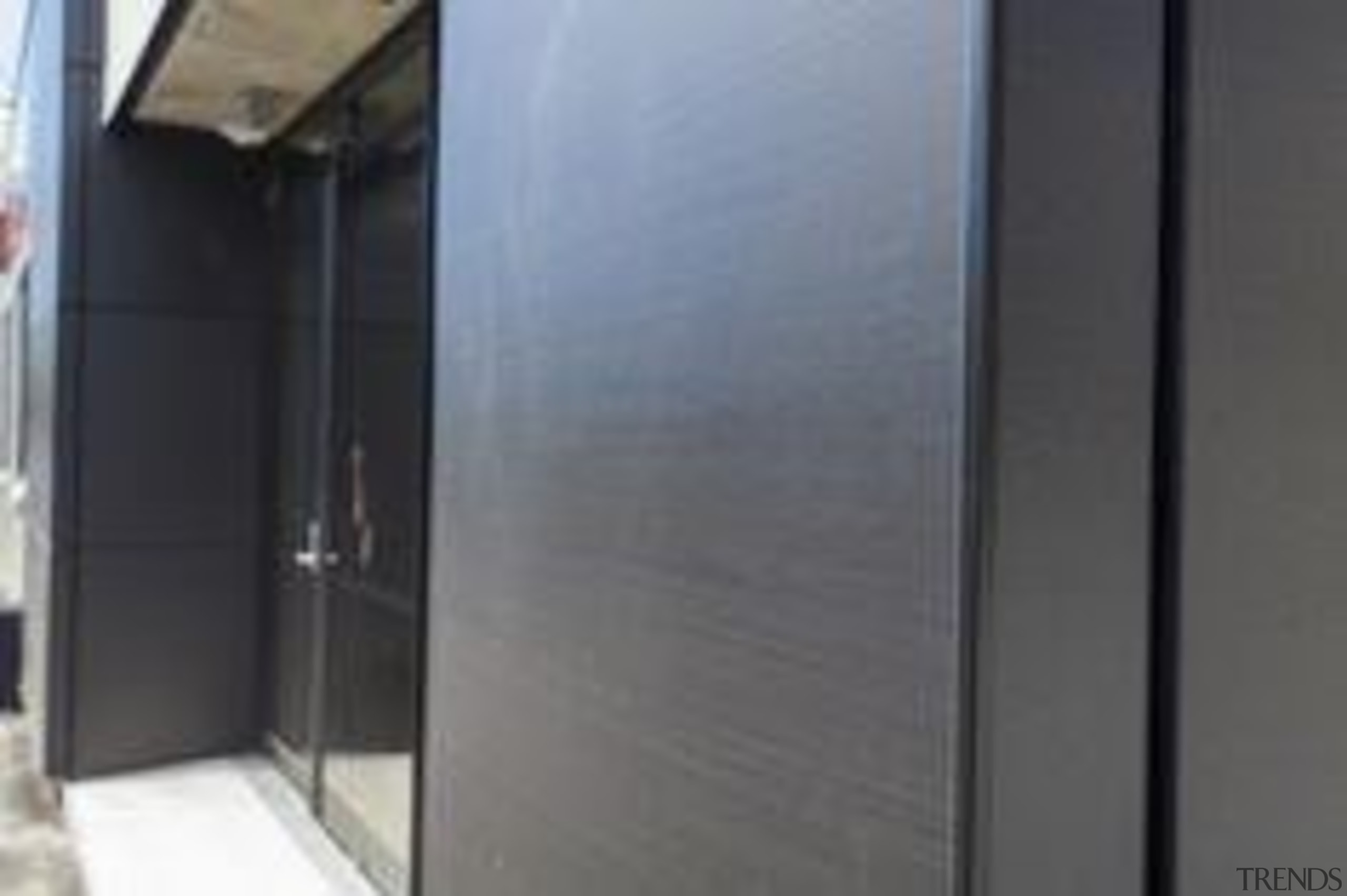 Foley Architects Building, Christchurch, New Zealand. Black cladding door, glass, property, wall, gray, black