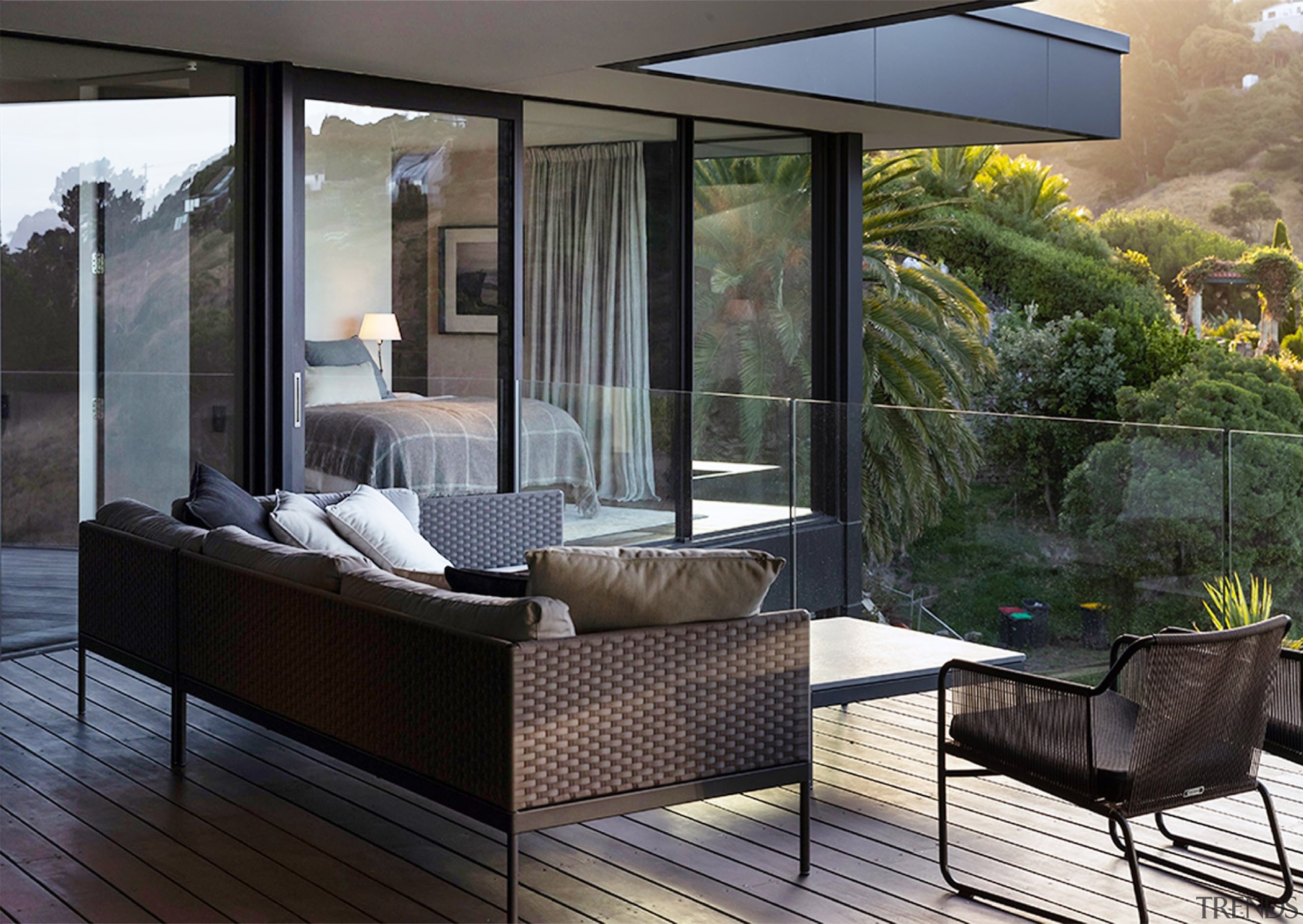 Glass balustrades don't get in the way of 