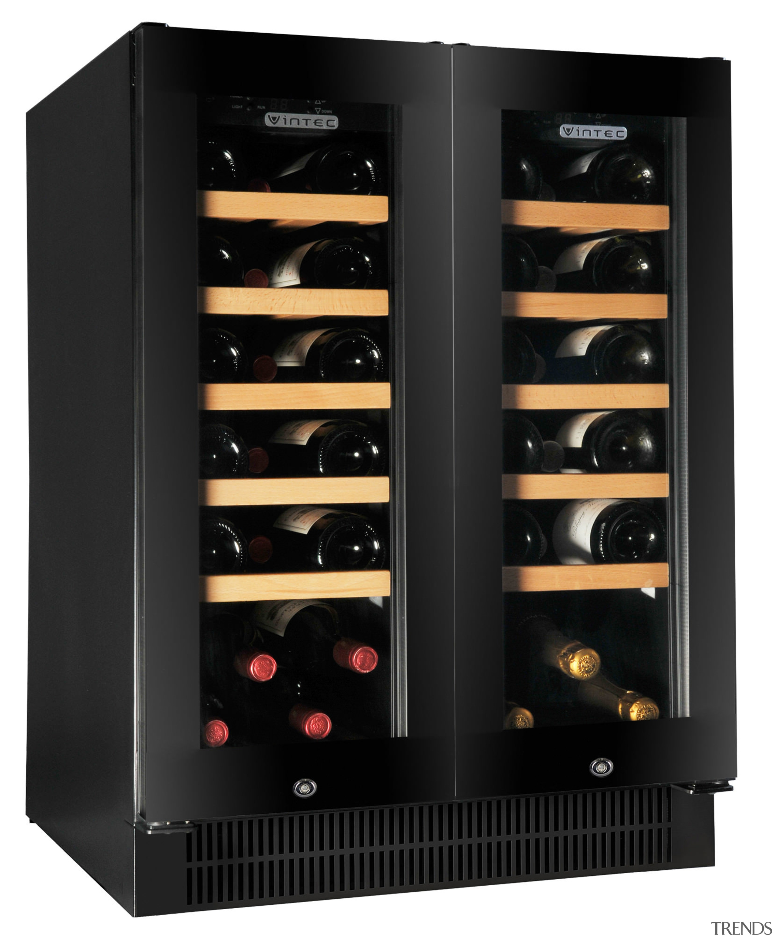 A collection of fine wine shouldnt be relegated home appliance, kitchen appliance, product, black