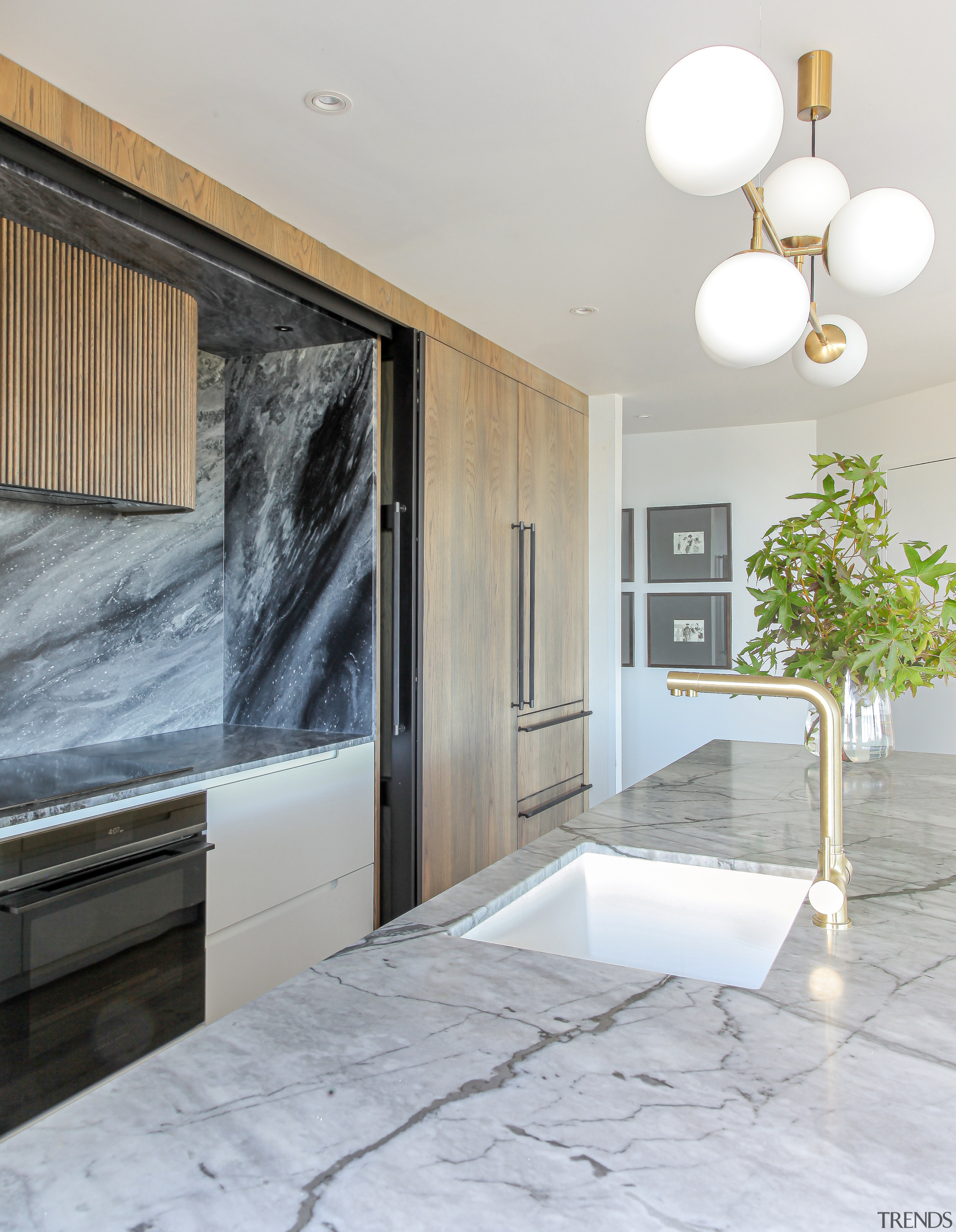 Tricky plumbing issues were resolved so the sink 