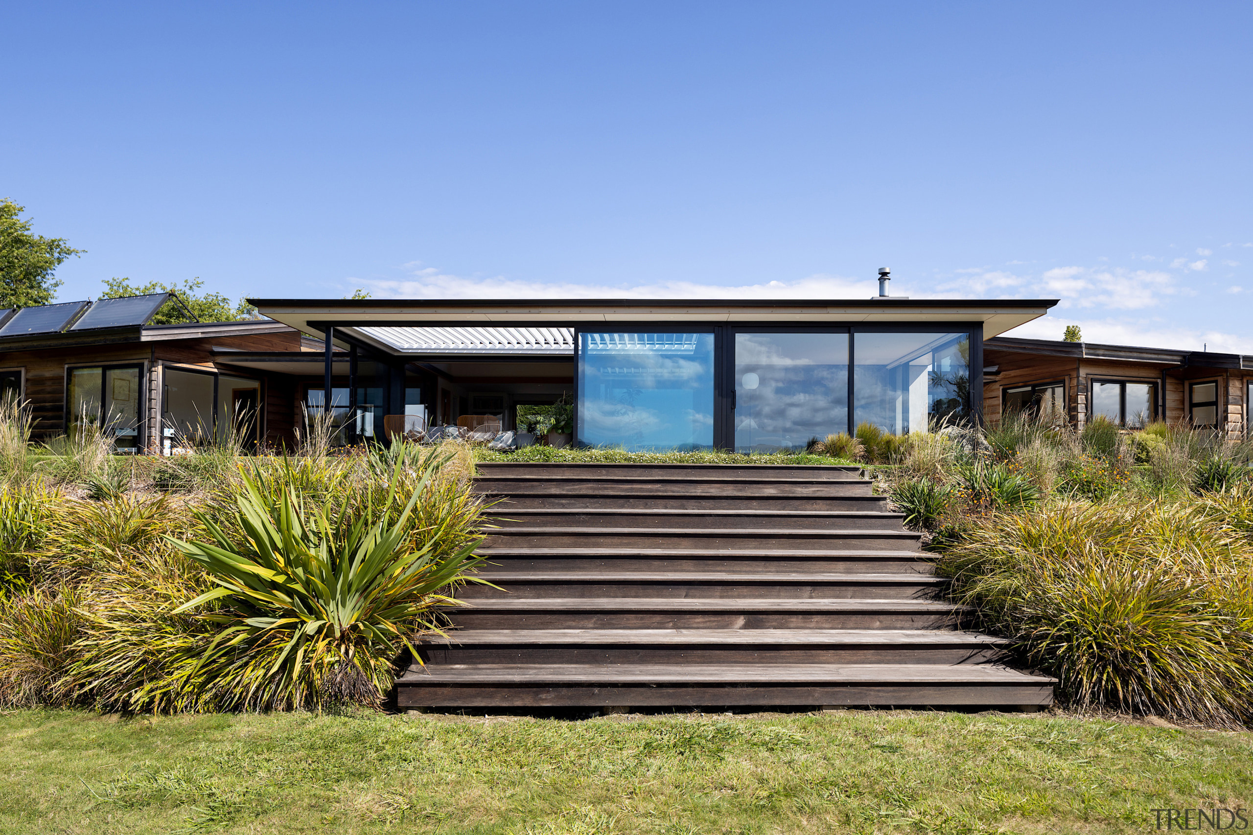 The view of the home seen on returning 