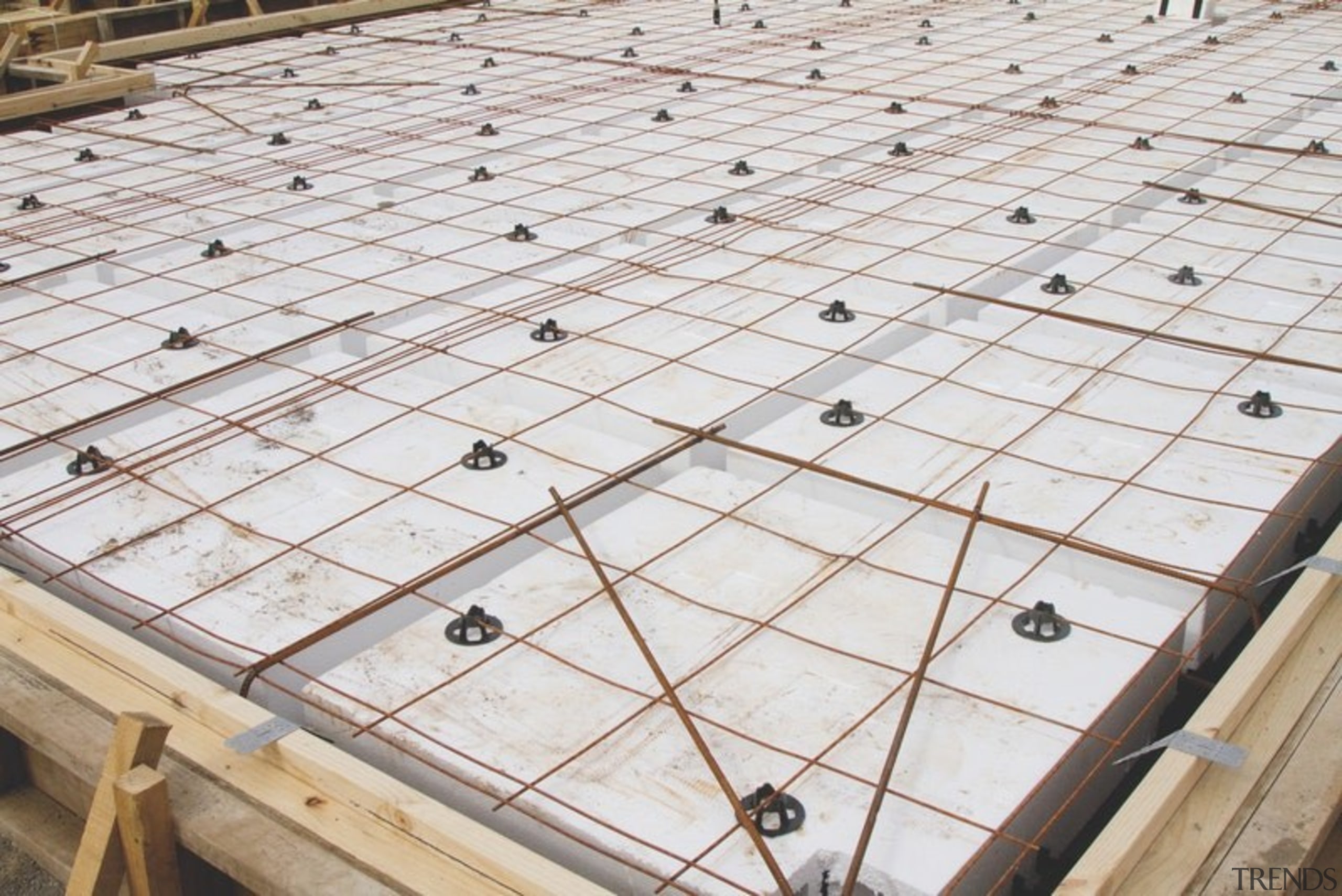 Ready Super Slab – suited to all ground architecture, composite material, daylighting, floor, roof, tile, wood, white